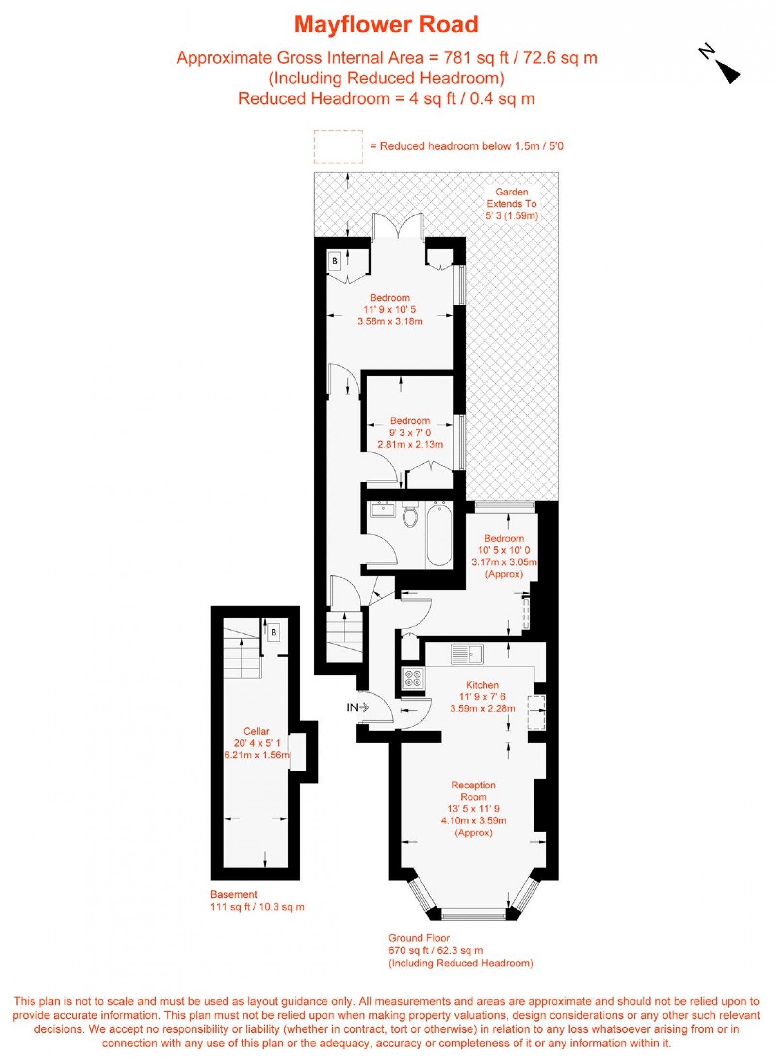 Floorplan for Mayflower Road, Clapham, SW9