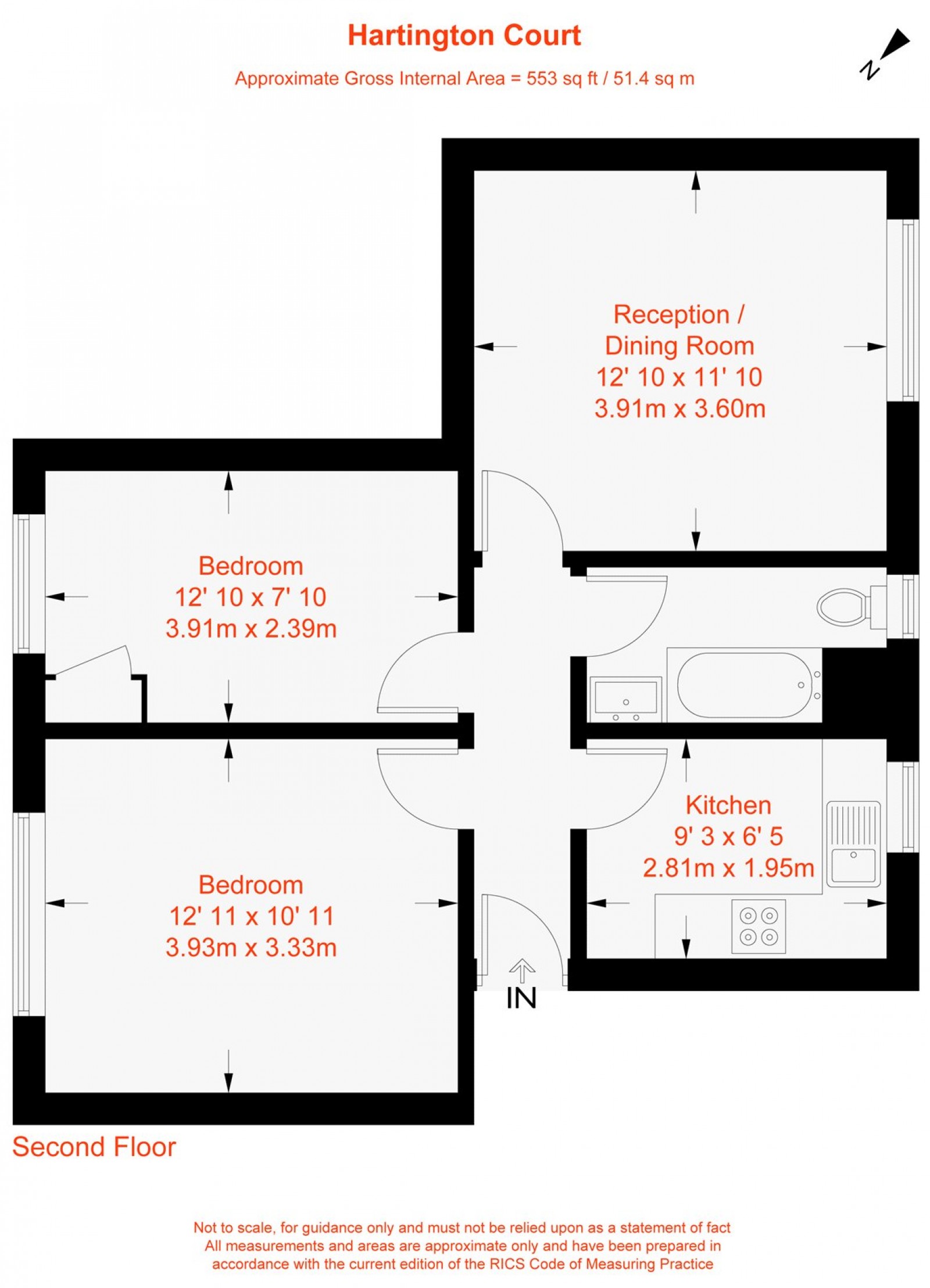Floorplan for Lansdowne Way, Stockwell, SW8