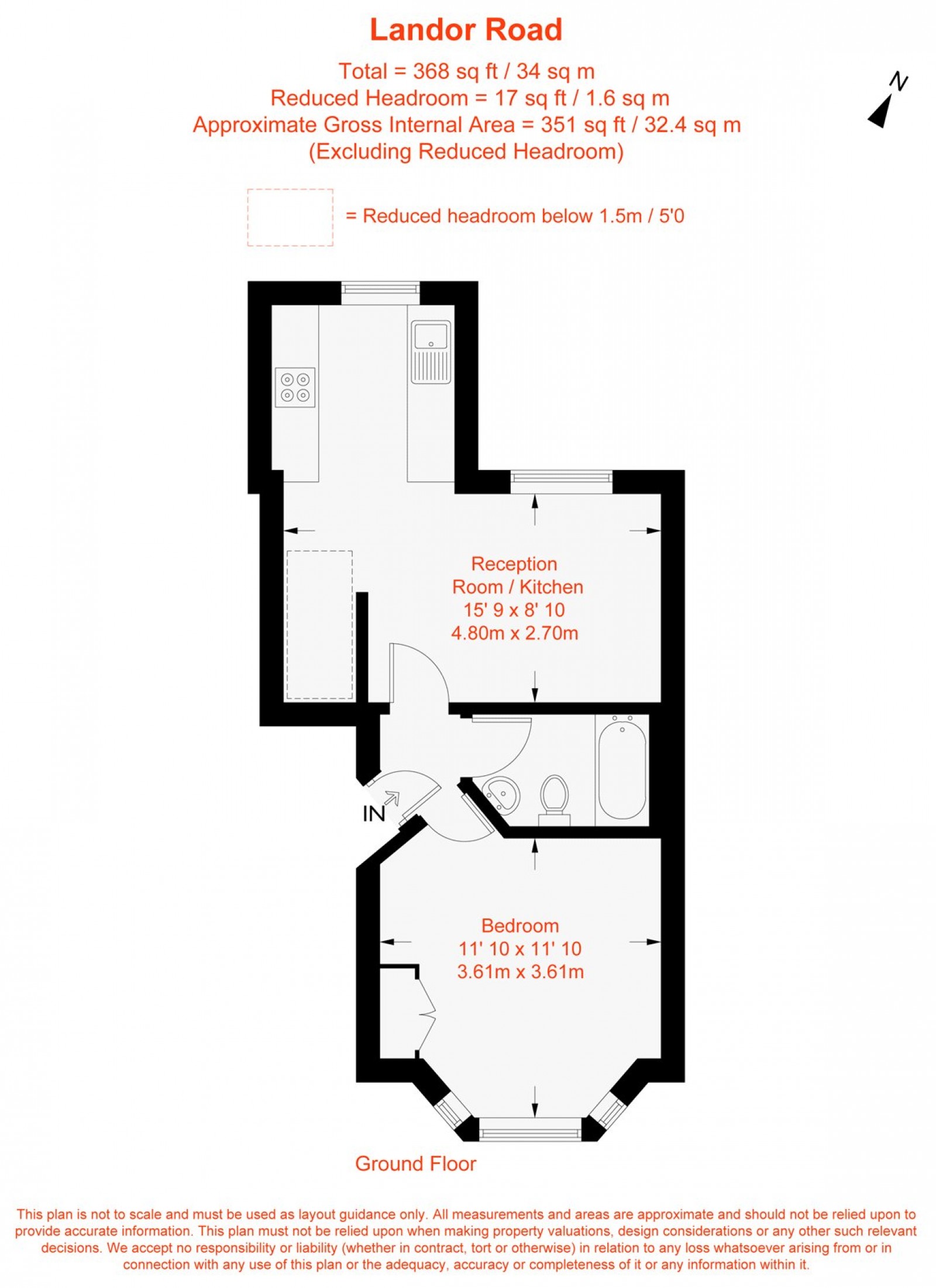 Floorplan for Landor Road, Clapham, SW9