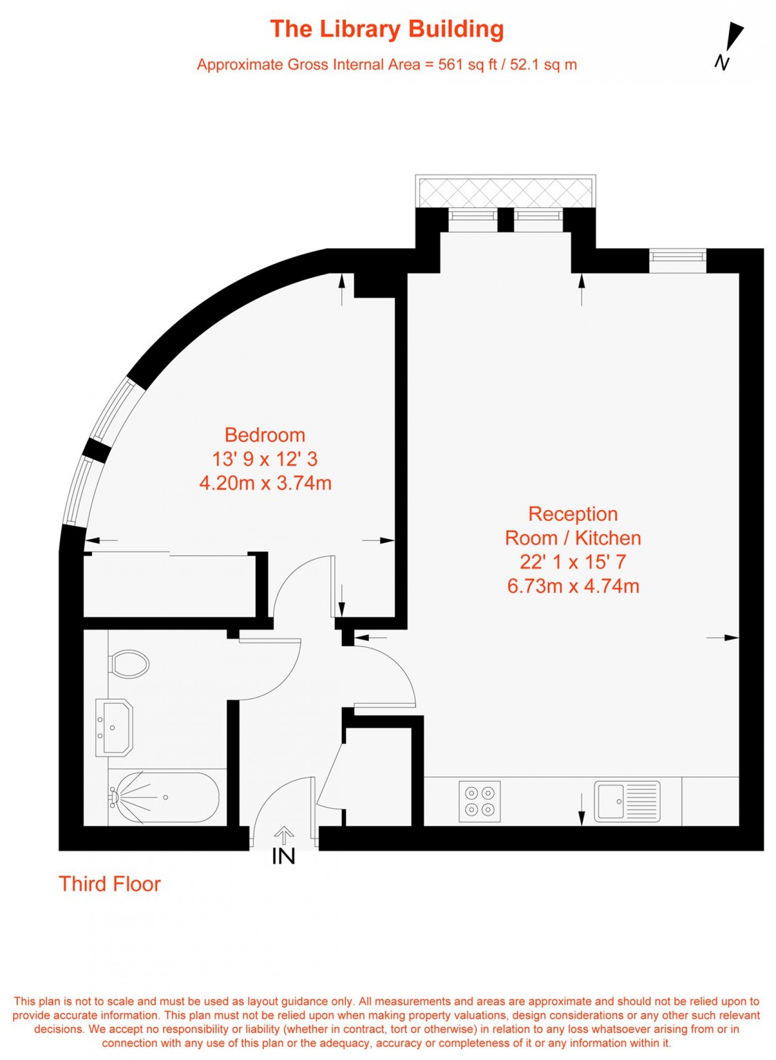 Floorplan for Clement Avenue, London, SW4