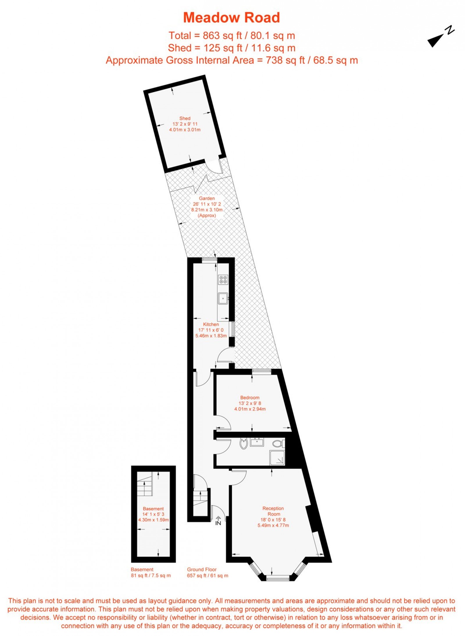 Floorplan for Meadow Road, Vauxhall, SW8
