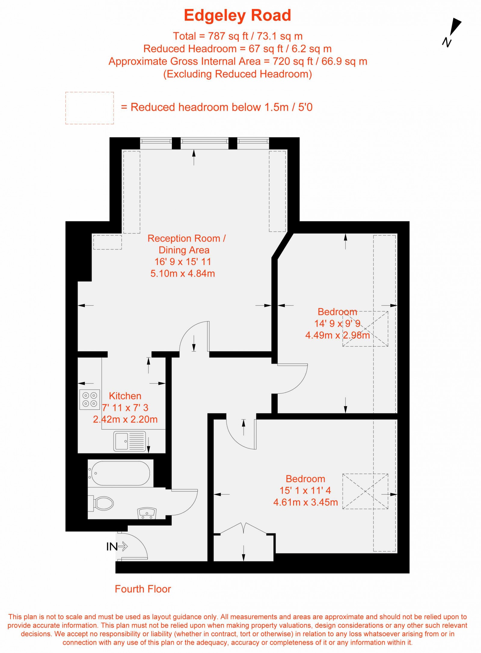 Floorplan for Hill House, 4 Edgeley Road, SW4