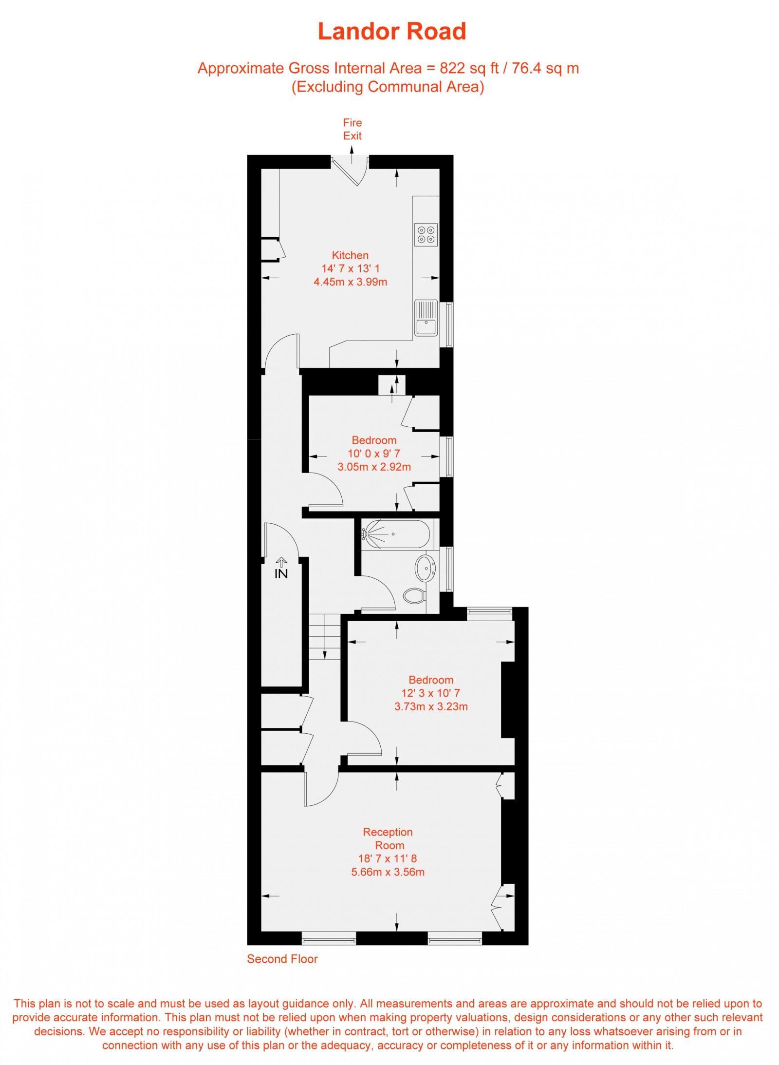 Floorplan for Landor Road, , SW9