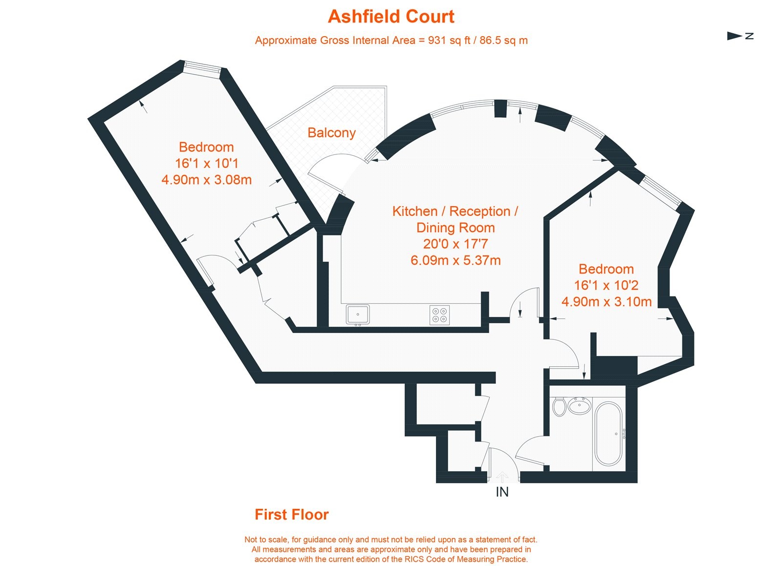 Floorplan for Clapham Road, Stockwell, SW9