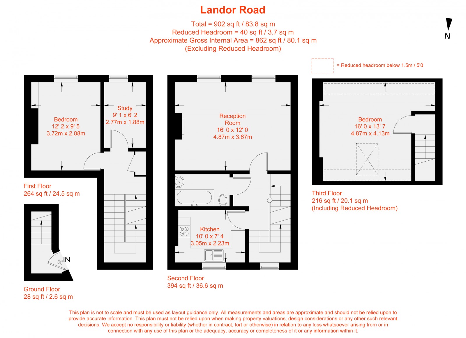 Floorplan for Landor Road, London, SW9