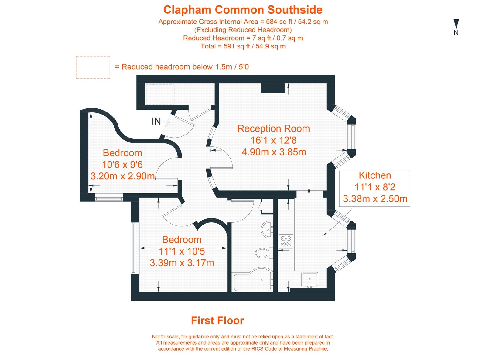 Floorplan for Clapham Common South Side, Clapham, SW4