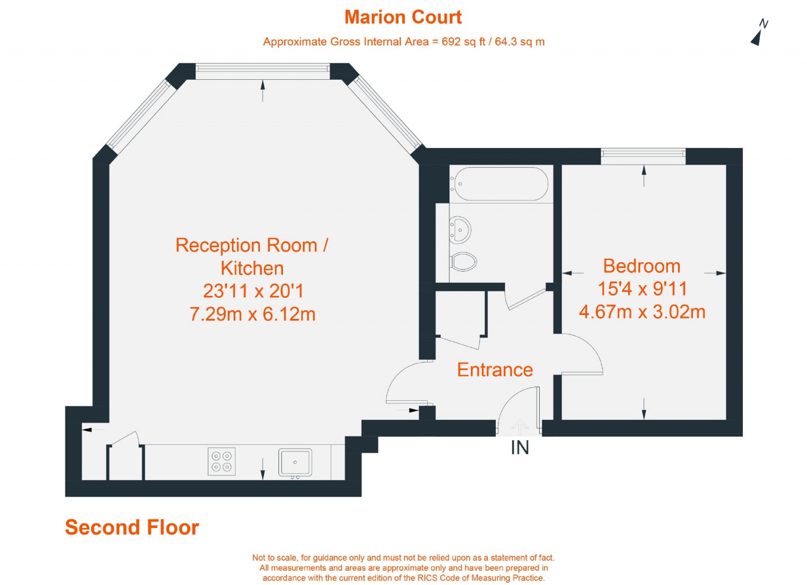 Floorplan for Marion Court, 68 McCall Close, SW4