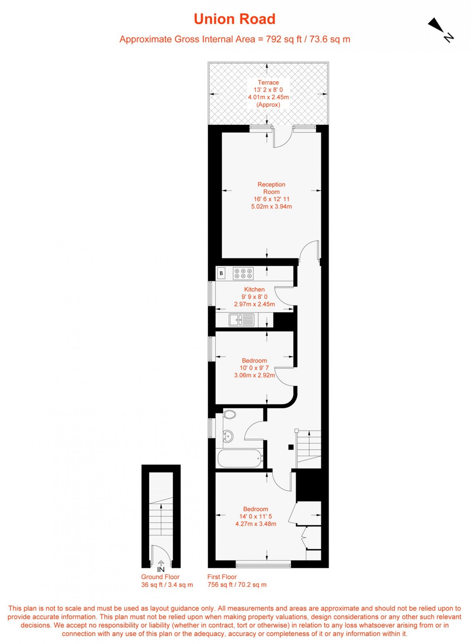 Floorplan for Union Road, Clapham, SW4