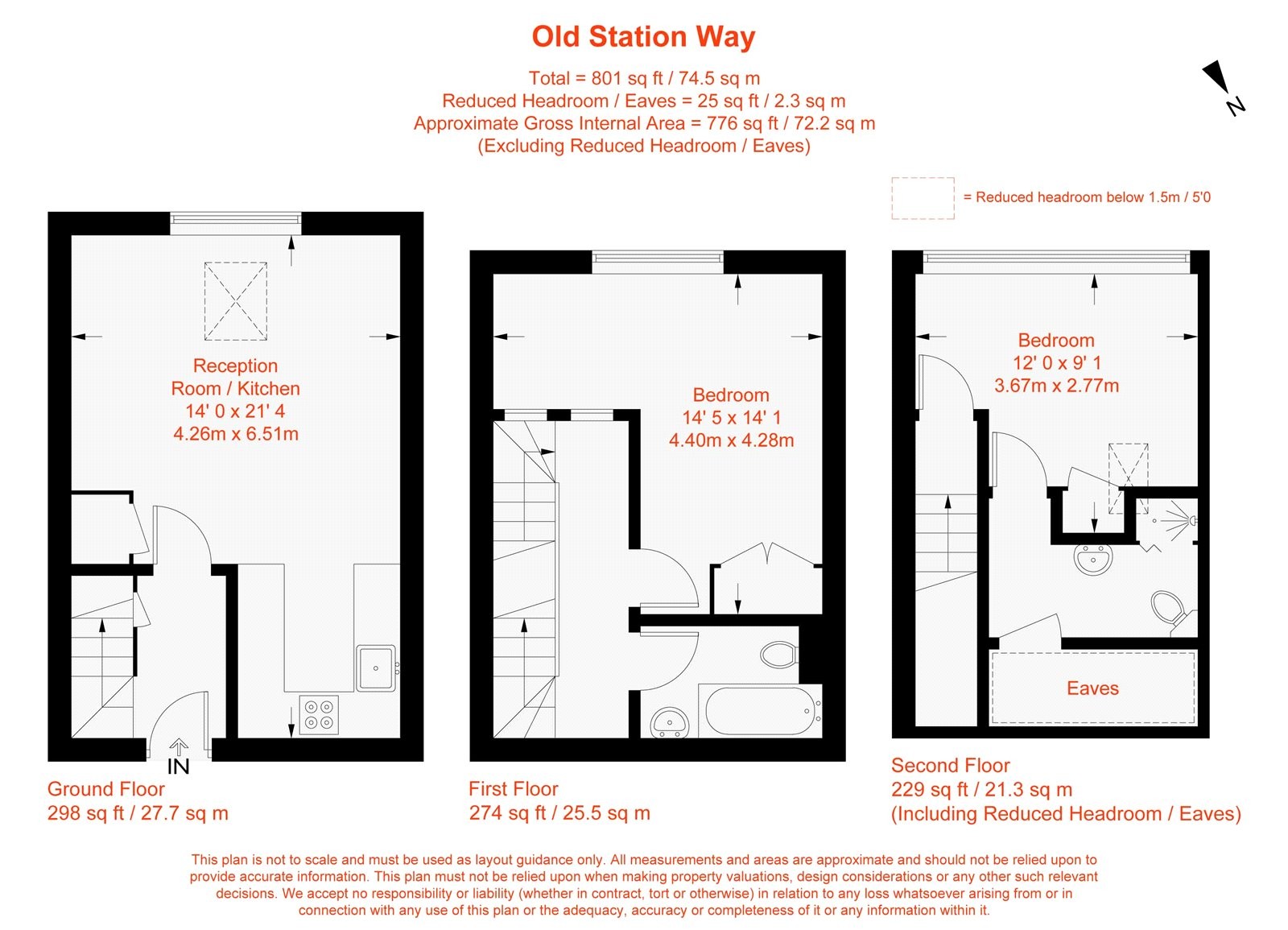 Floorplan for Old Station Way, Voltaire Road, SW4