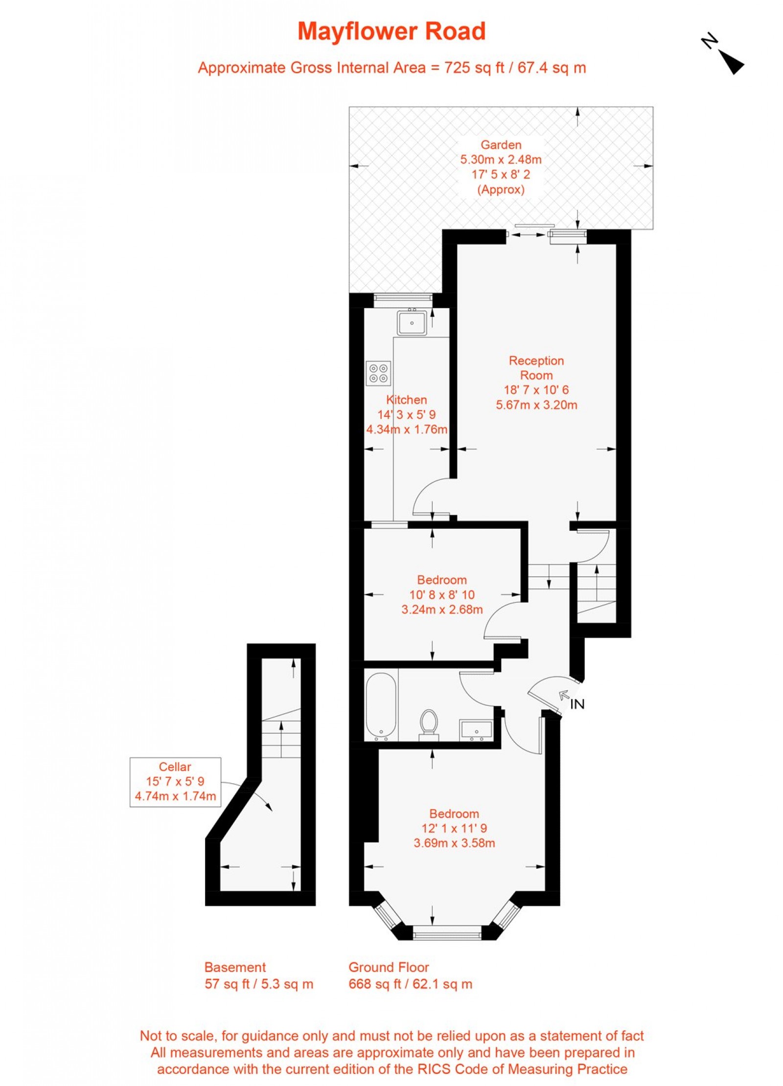 Floorplan for Mayflower Road, London, SW9