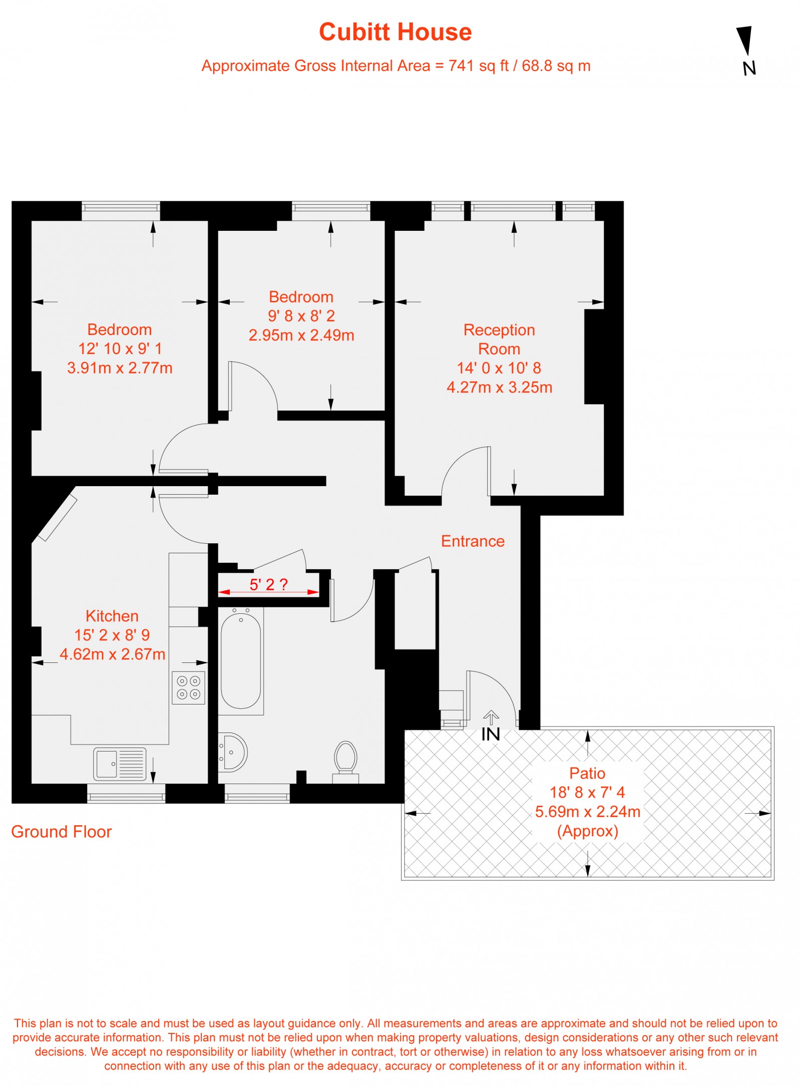 Floorplan for Oaklands Estate, London, SW4