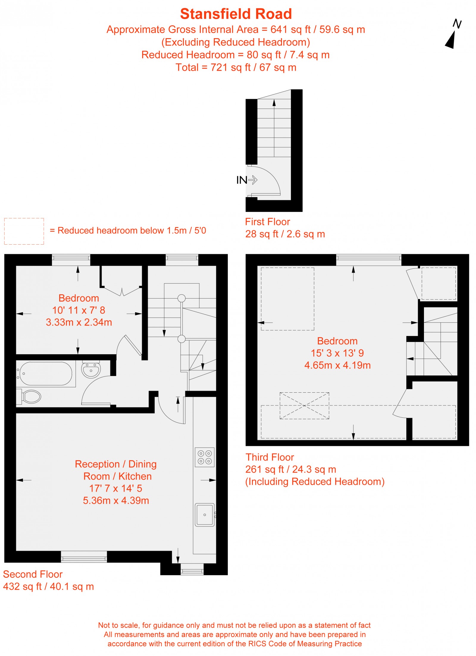 Floorplan for Stansfield Road, London, SW9