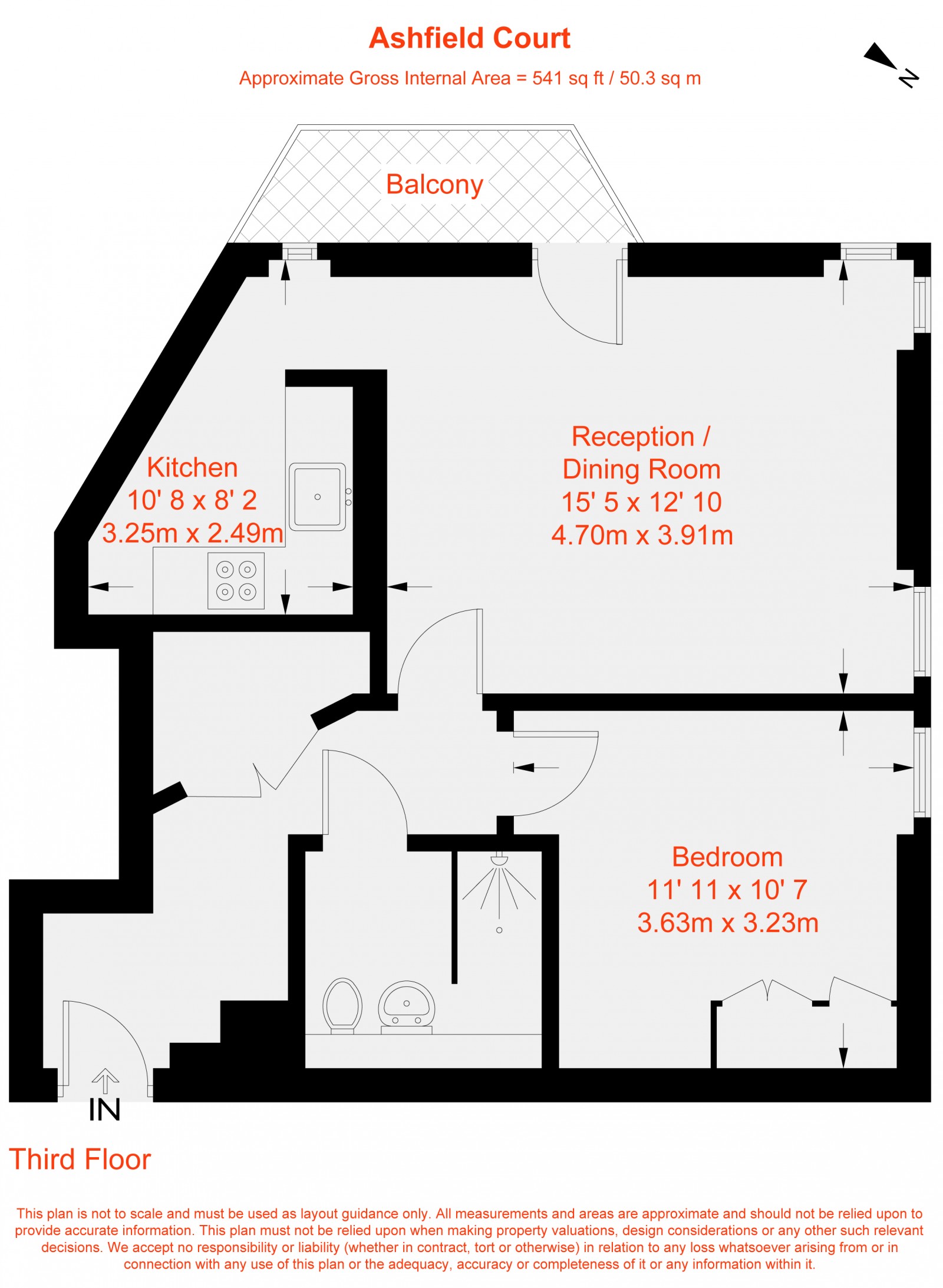 Floorplan for Clapham Road, London, SW9