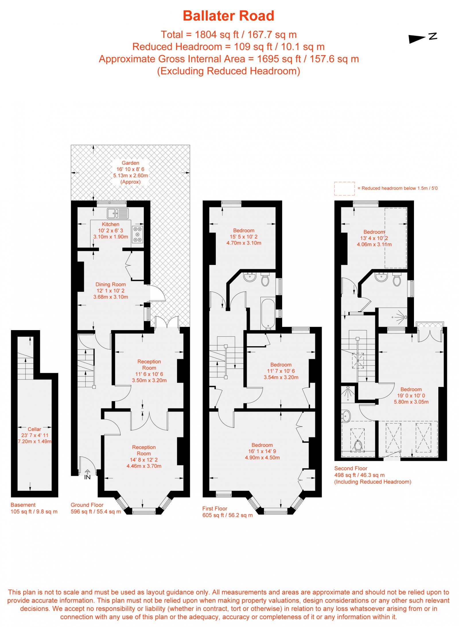 Floorplan for Ballater Road, London, SW2