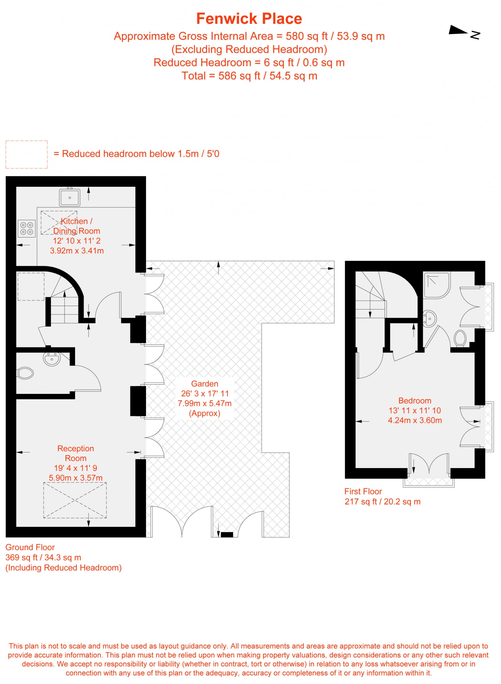 Floorplan for Fenwick Place, London, SW9