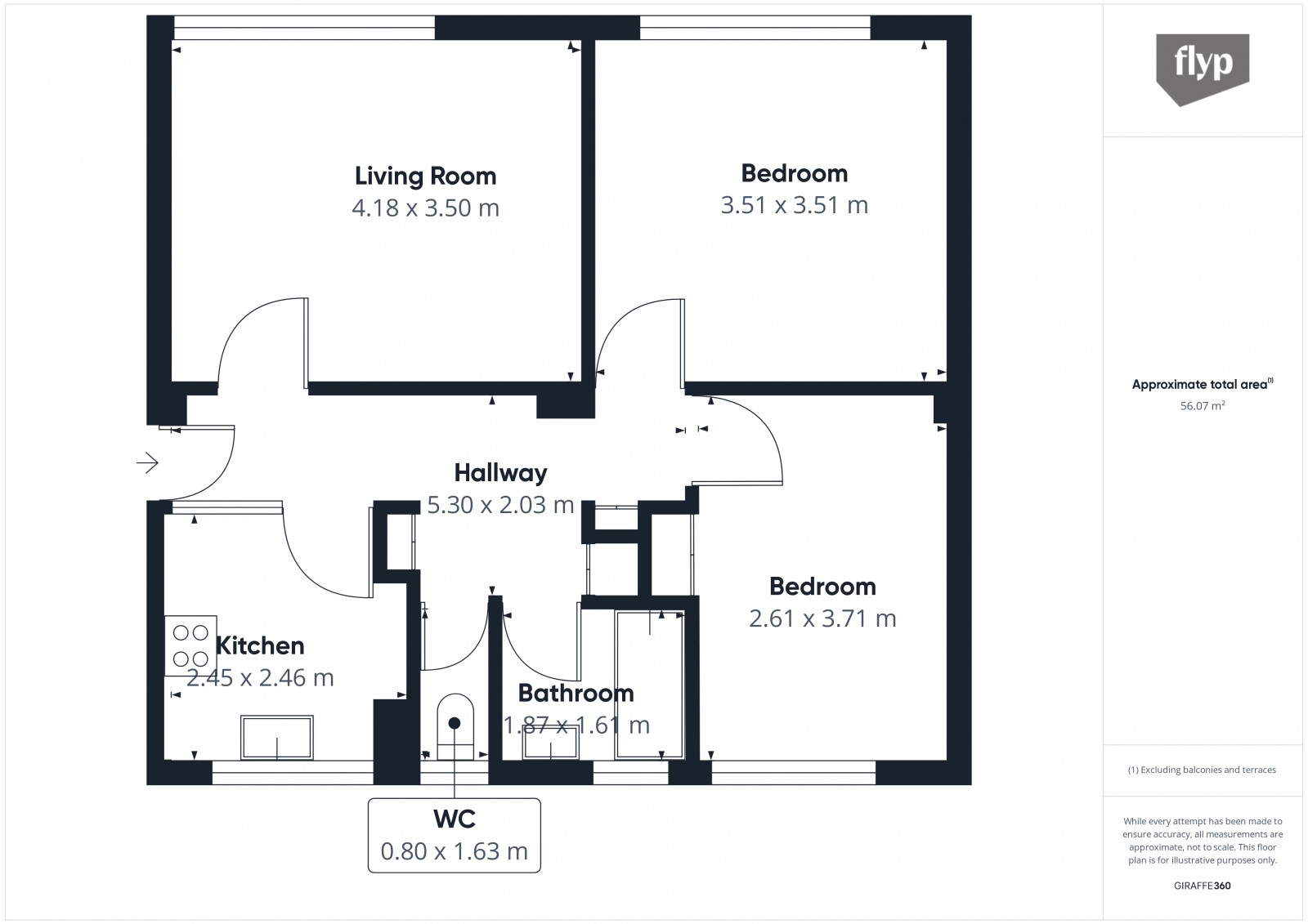 Floorplan for Binfield Road, London, SW4