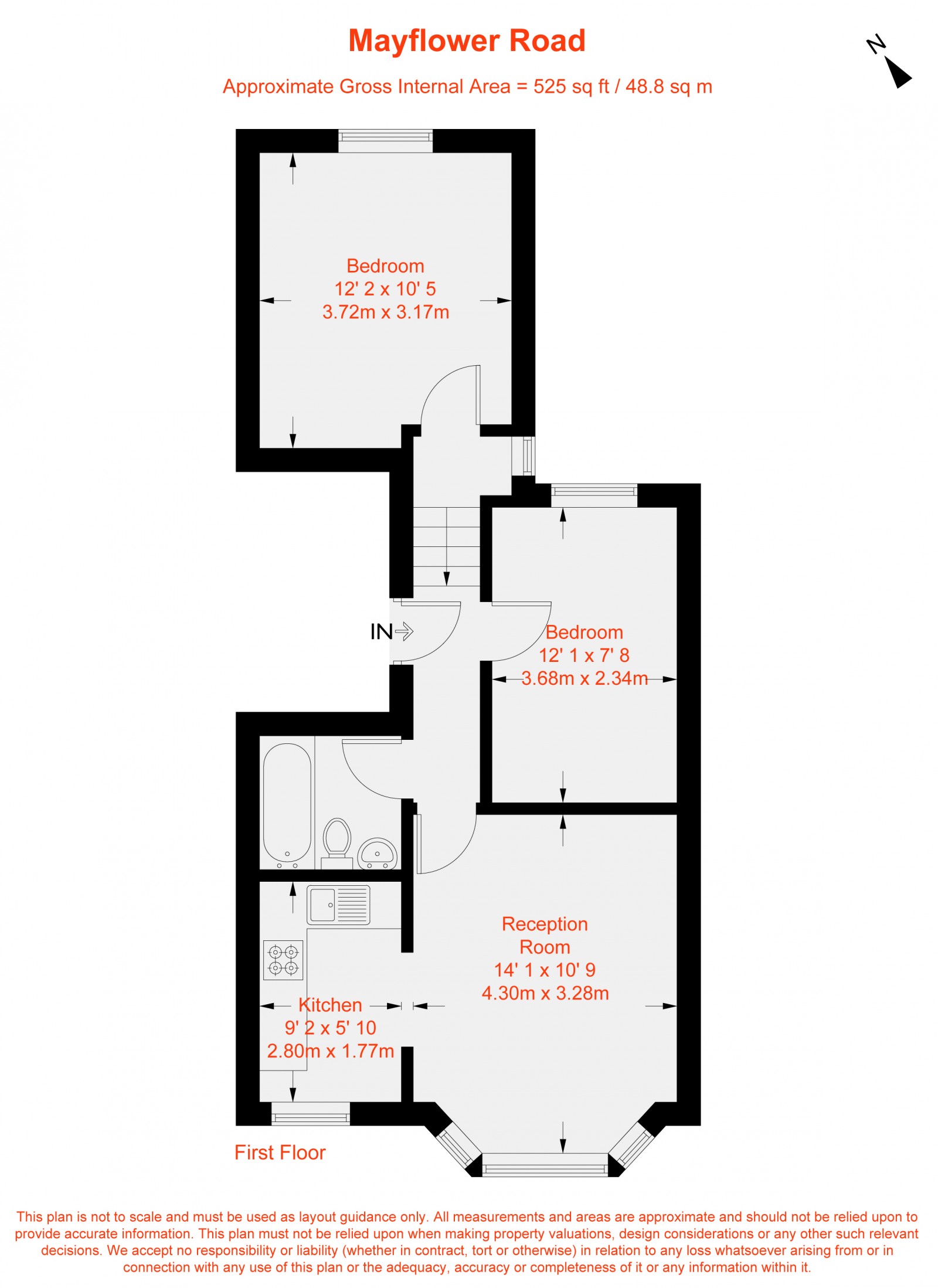 Floorplan for Mayflower Road, Clapham, SW9