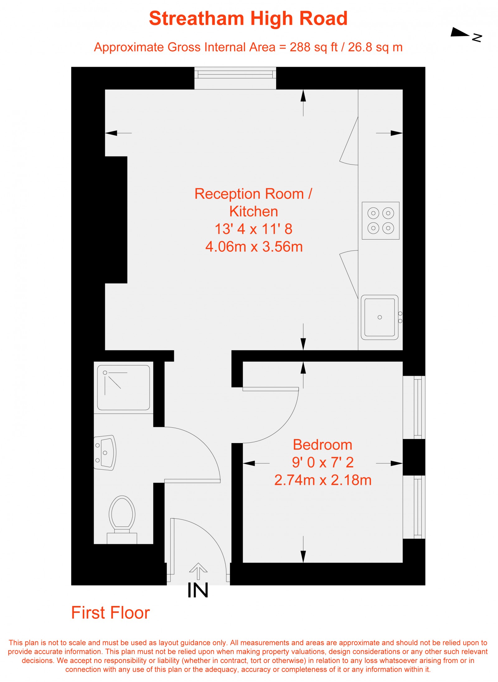Floorplan for Streatham High Road, London, SW16