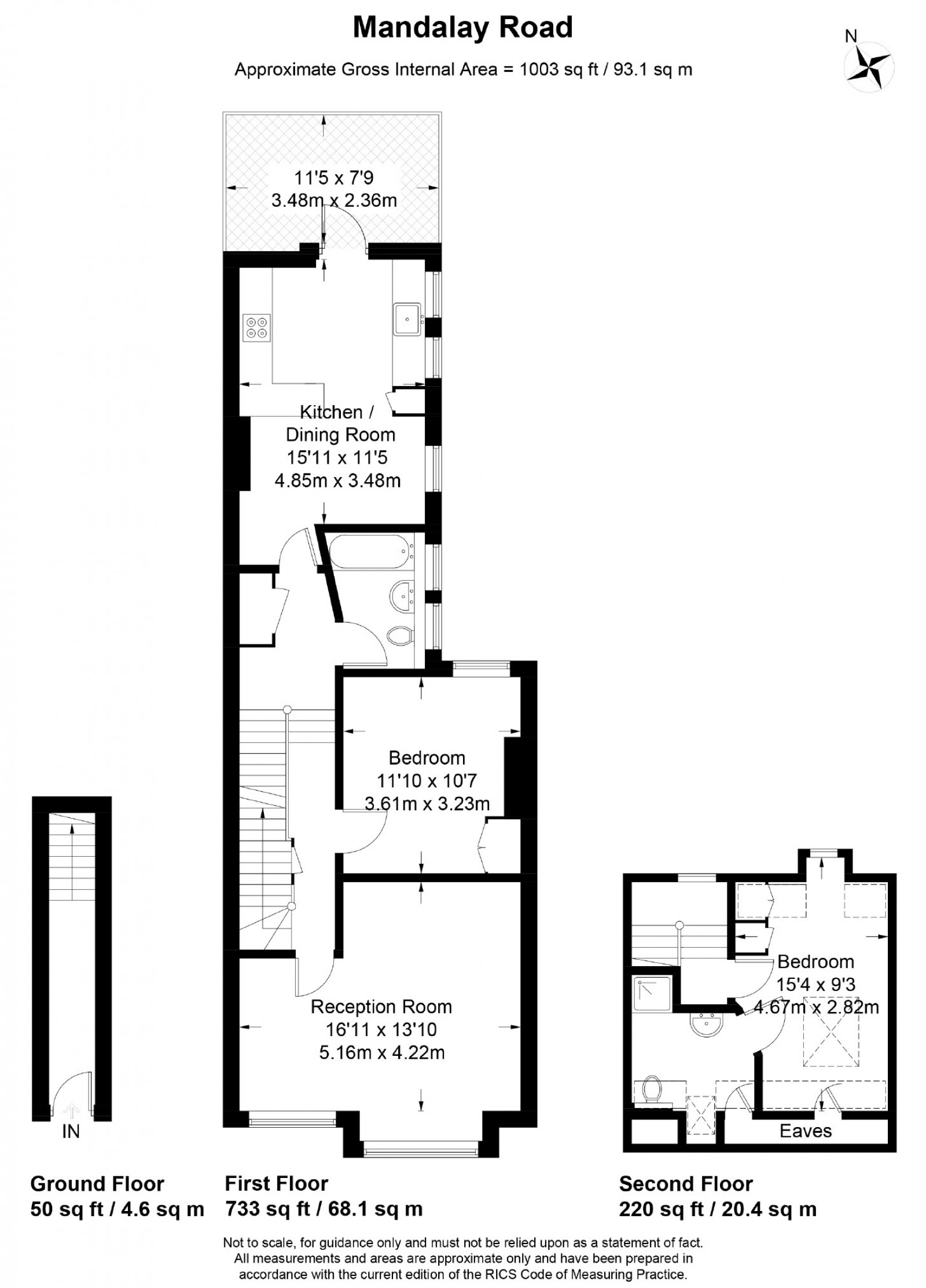 Floorplan for Mandalay Road, Clapham, SW4