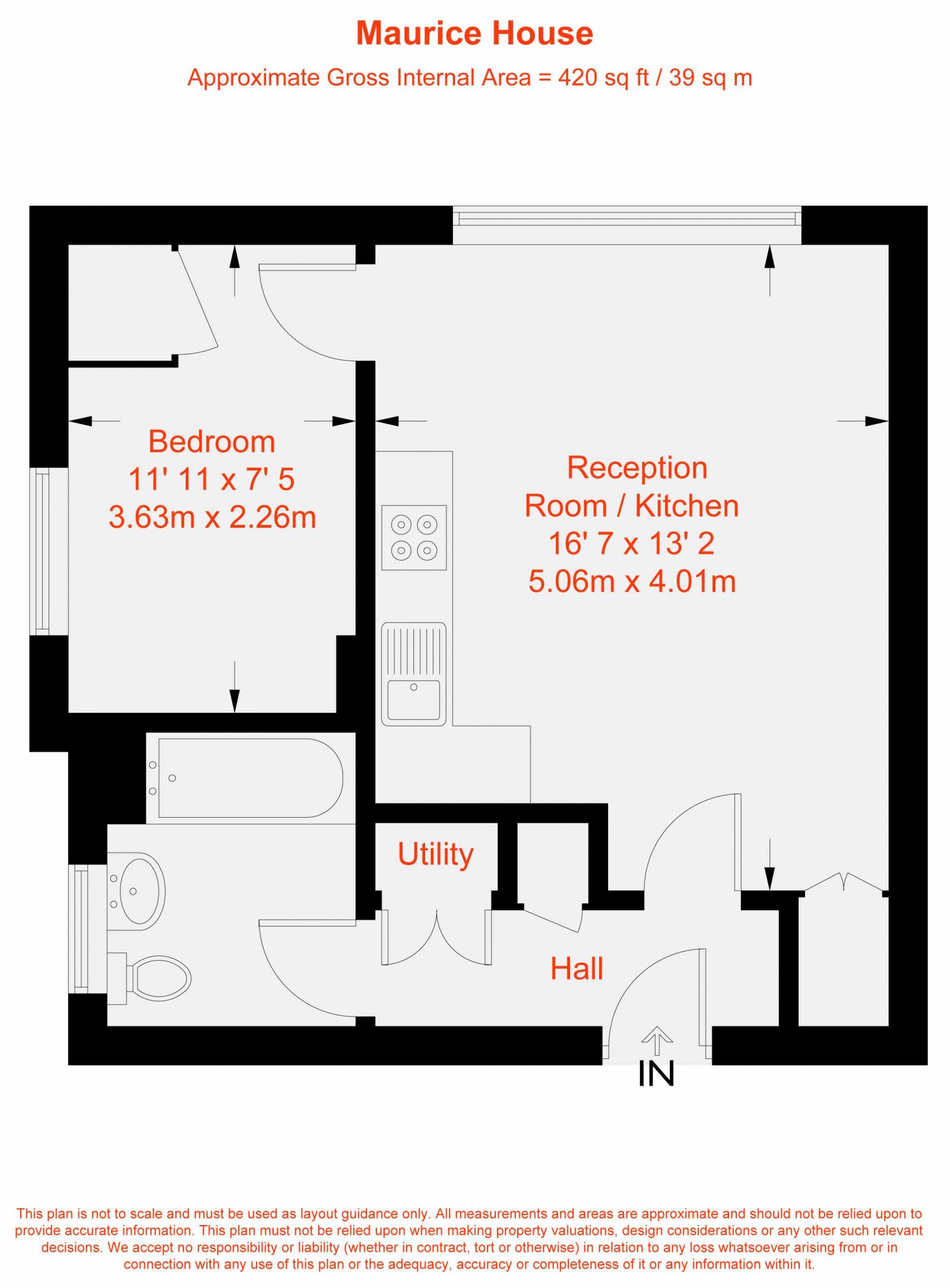 Floorplan for Stockwell Road, London, SW9