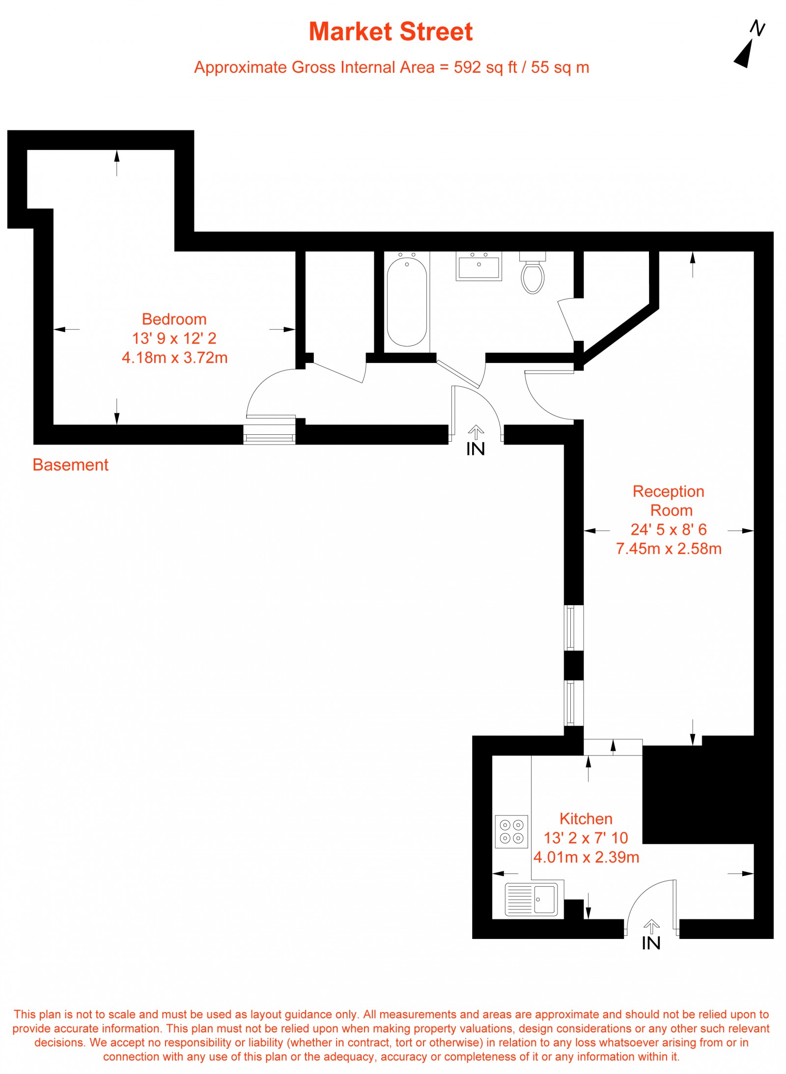 Floorplan for Market Street, London, SE18