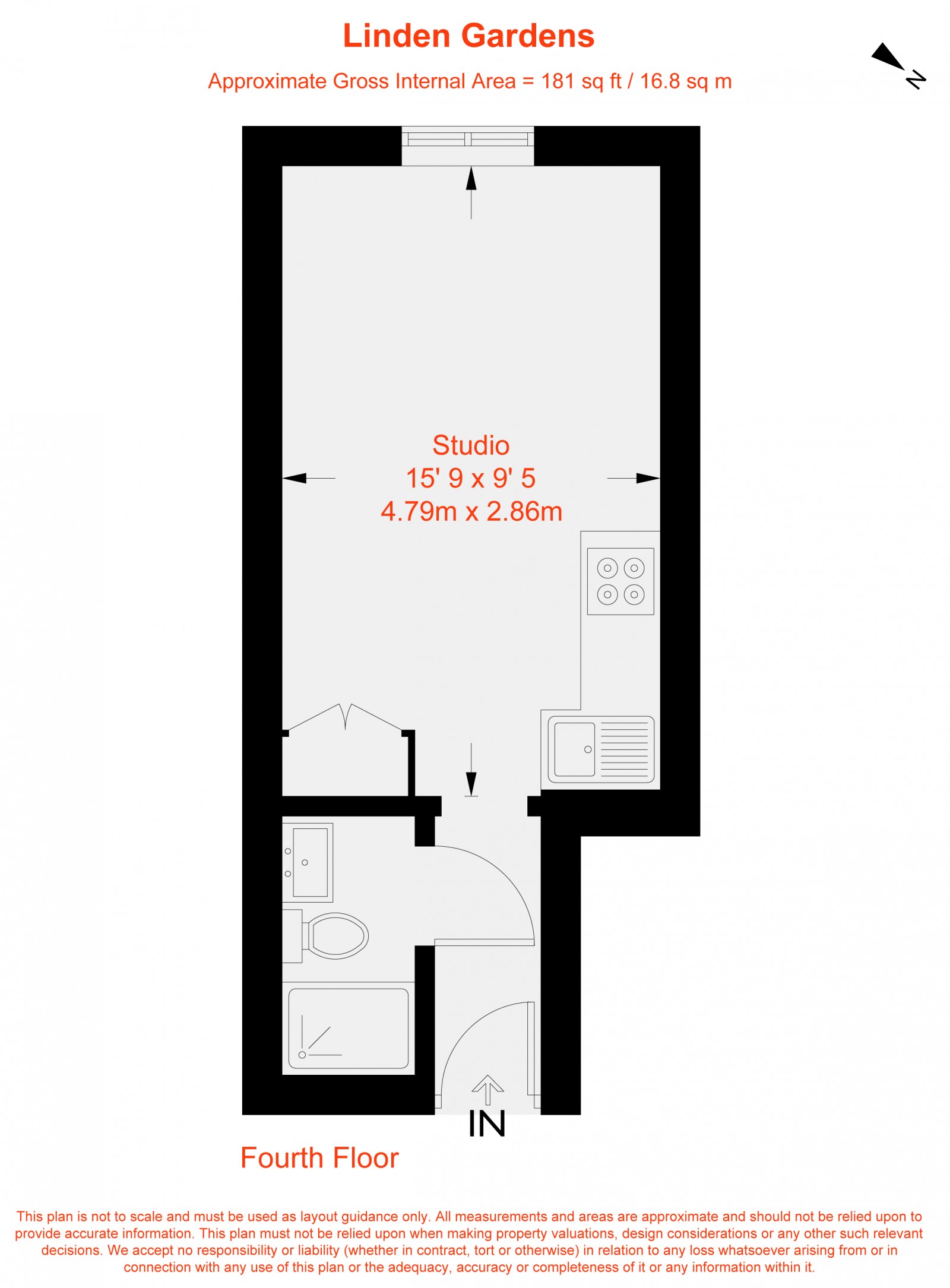Floorplan for Linden Gardens, London, W2