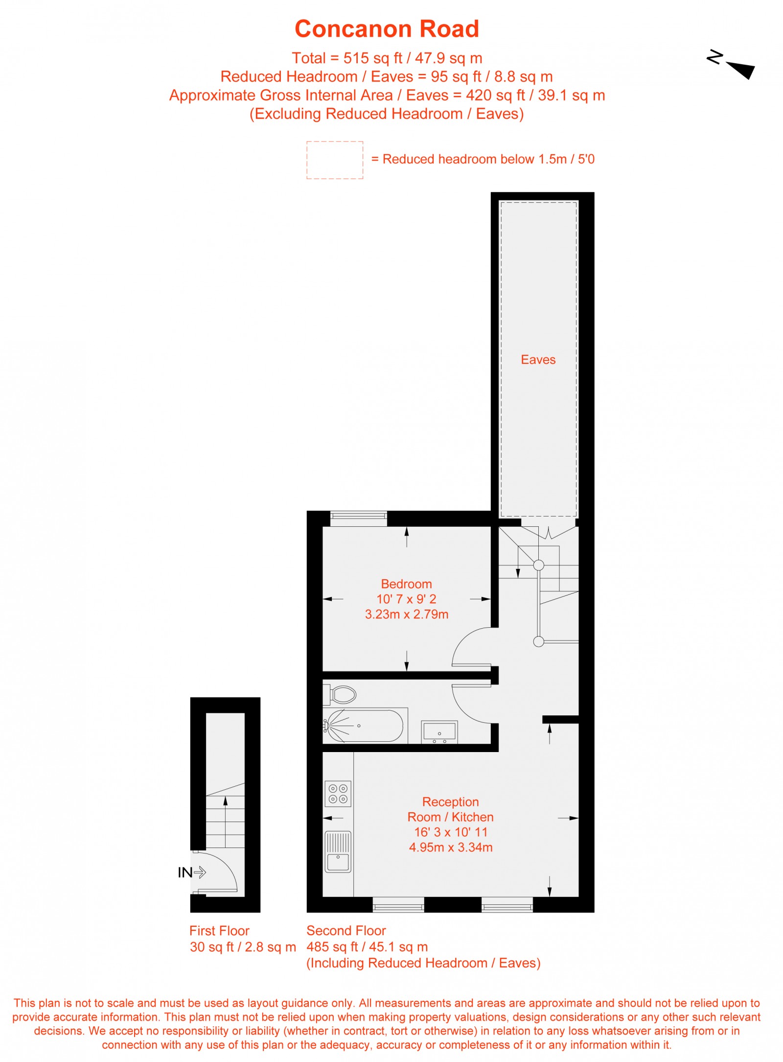 Floorplan for Concanon Road, London, SW2