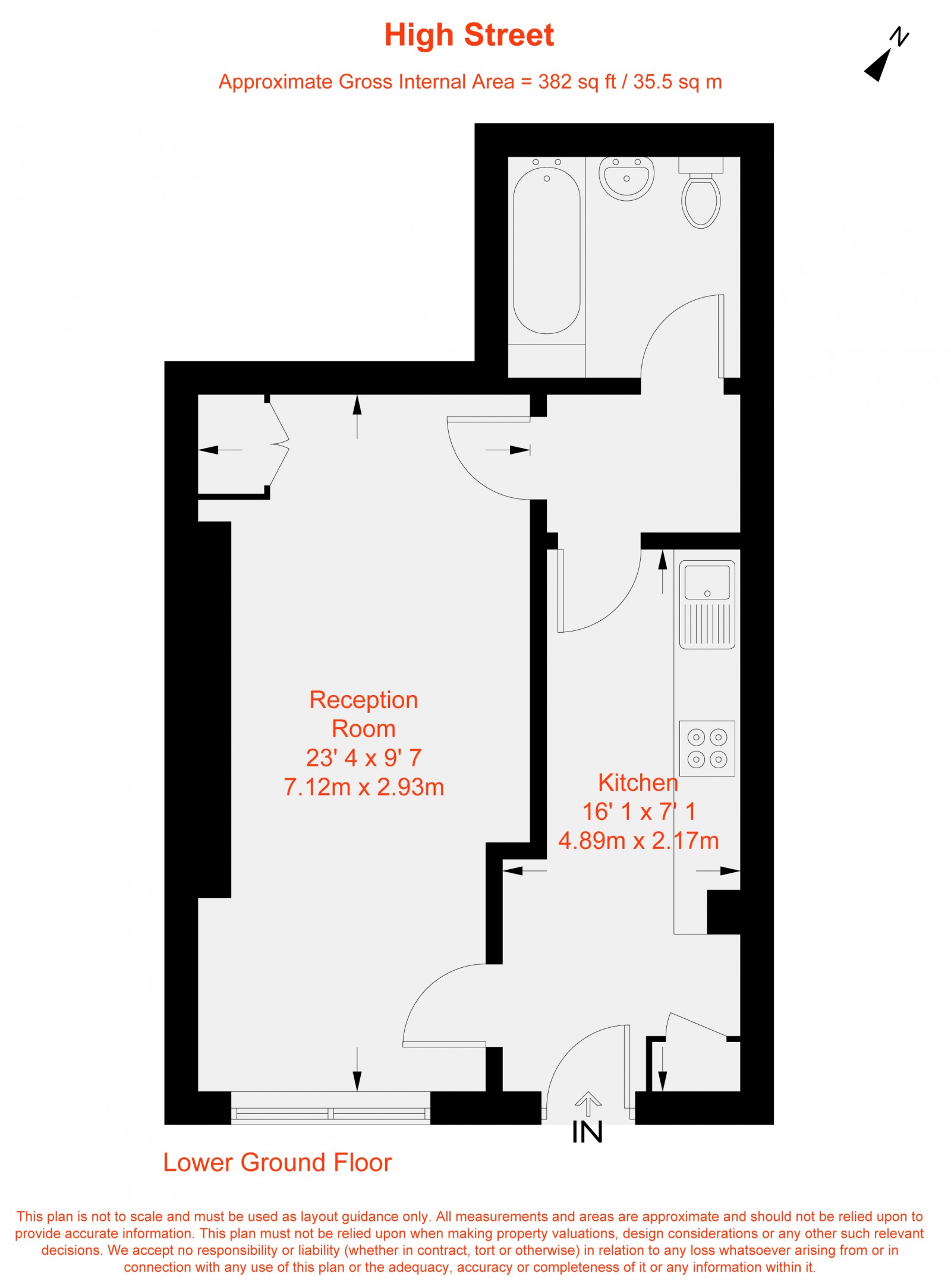 Floorplan for High Street, London, SE25