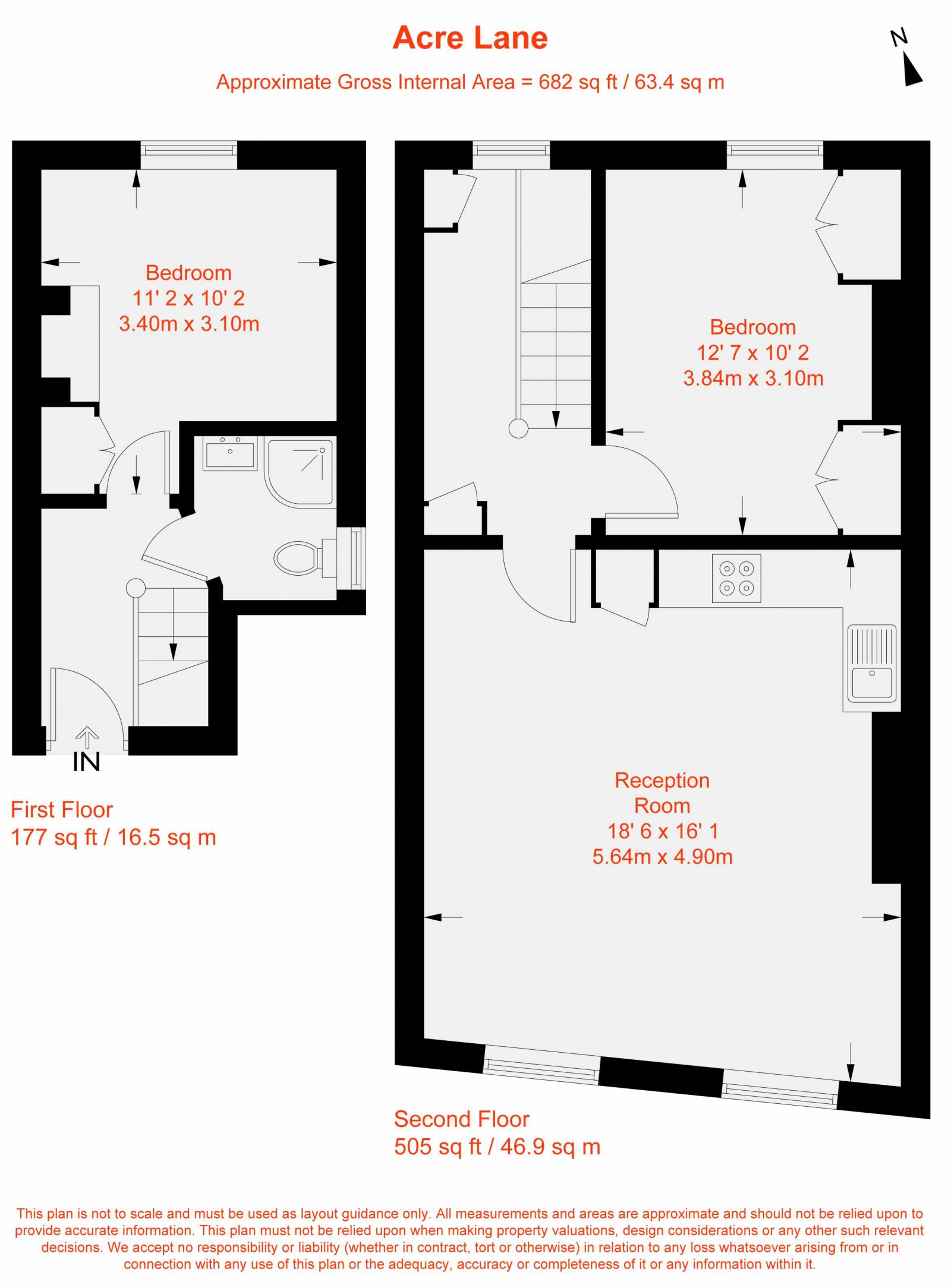 Floorplan for Acre Lane, London, SW2