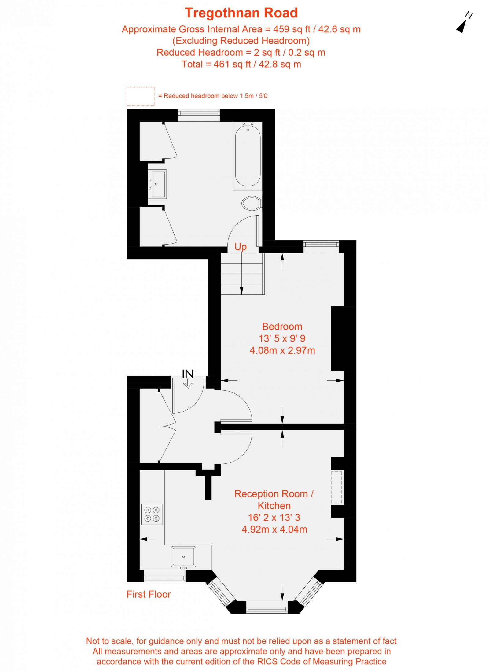 Floorplan for Tregothnan Road, Clapham, SW9