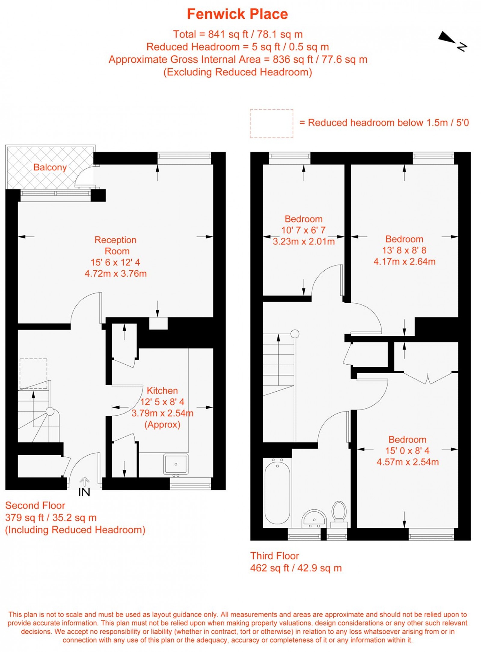 Floorplan for Fenwick Place, London, SW9