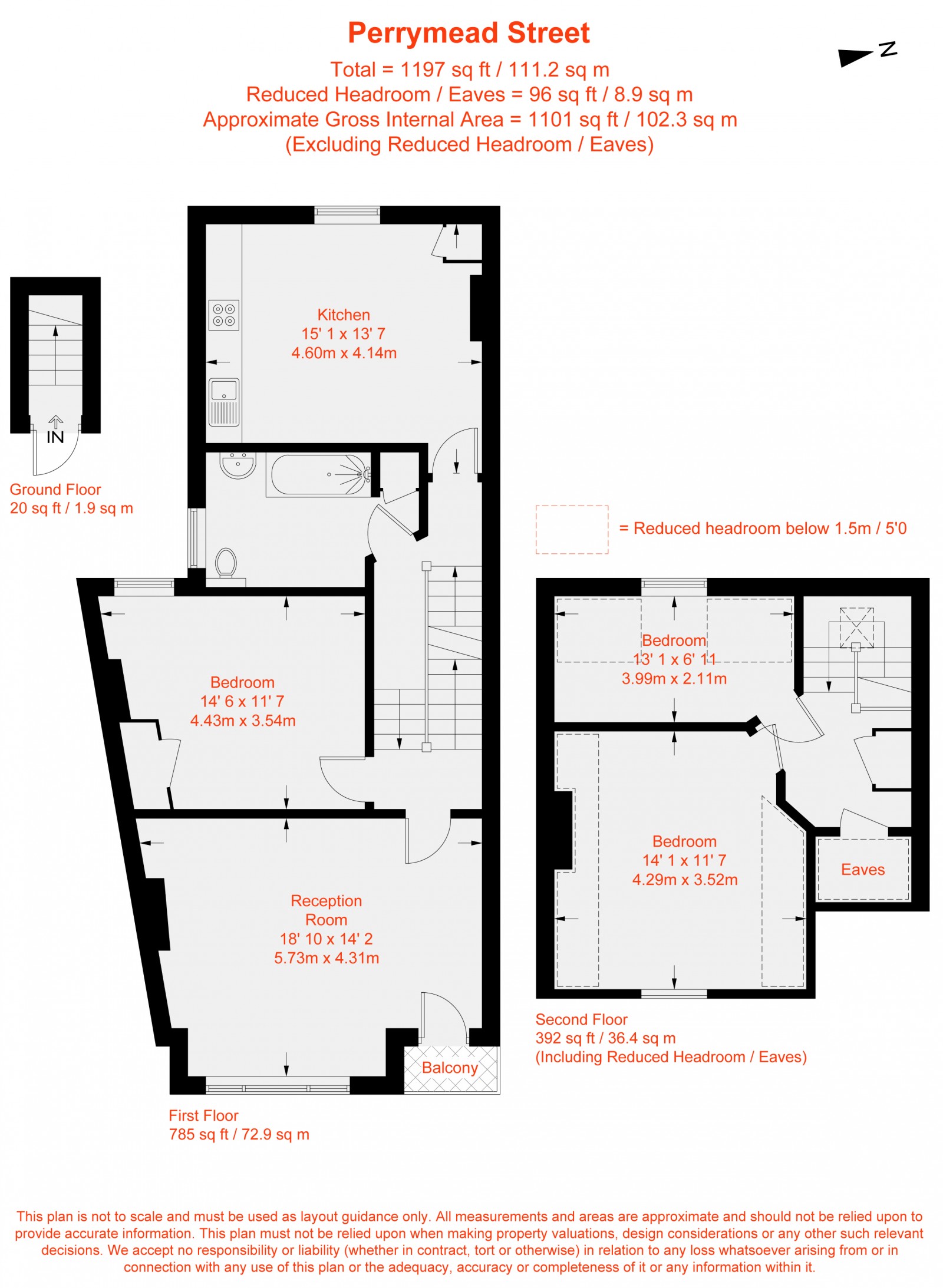 Floorplan for Perrymead Street, Fulham, SW6