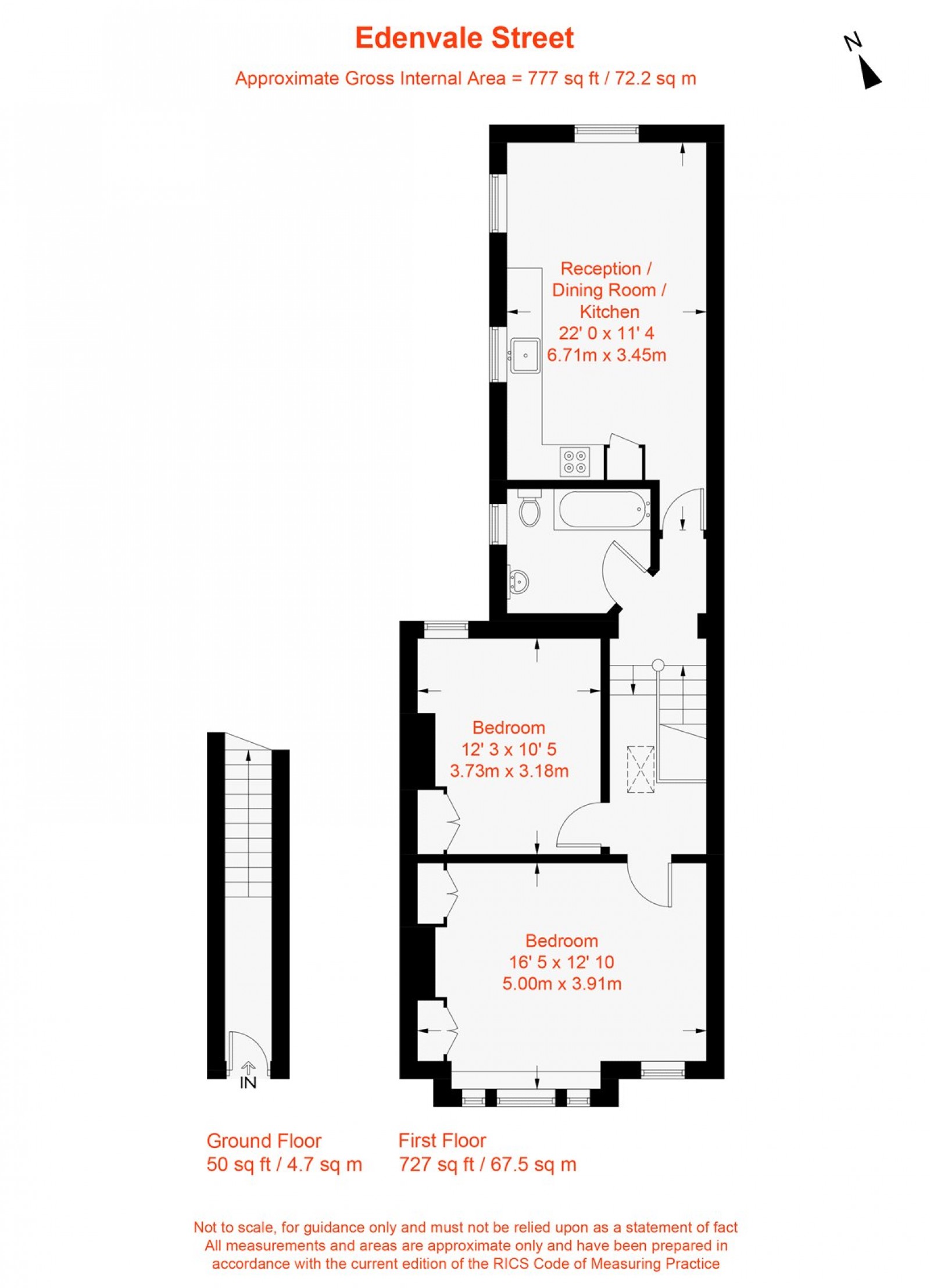 Floorplan for Edenvale Street, Fulham, SW6