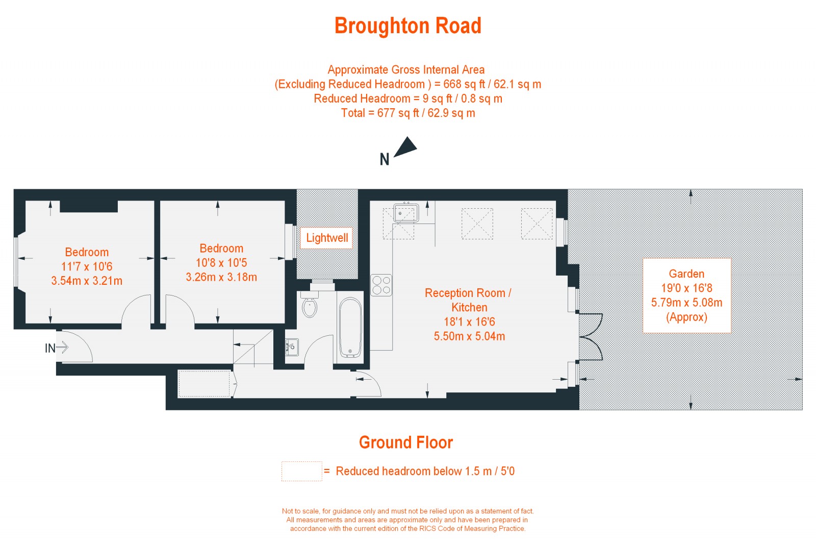 Floorplan for Broughton Road, Fulham, SW6