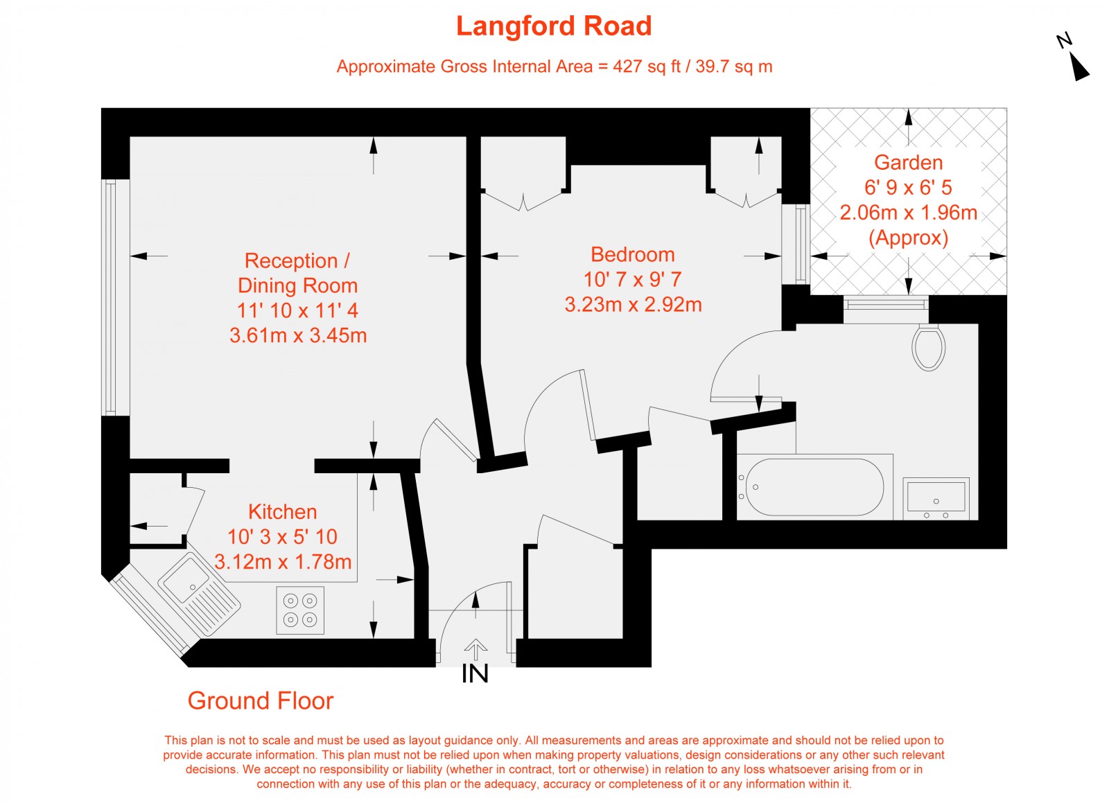 Floorplan for Langford Road, Fulham, SW6