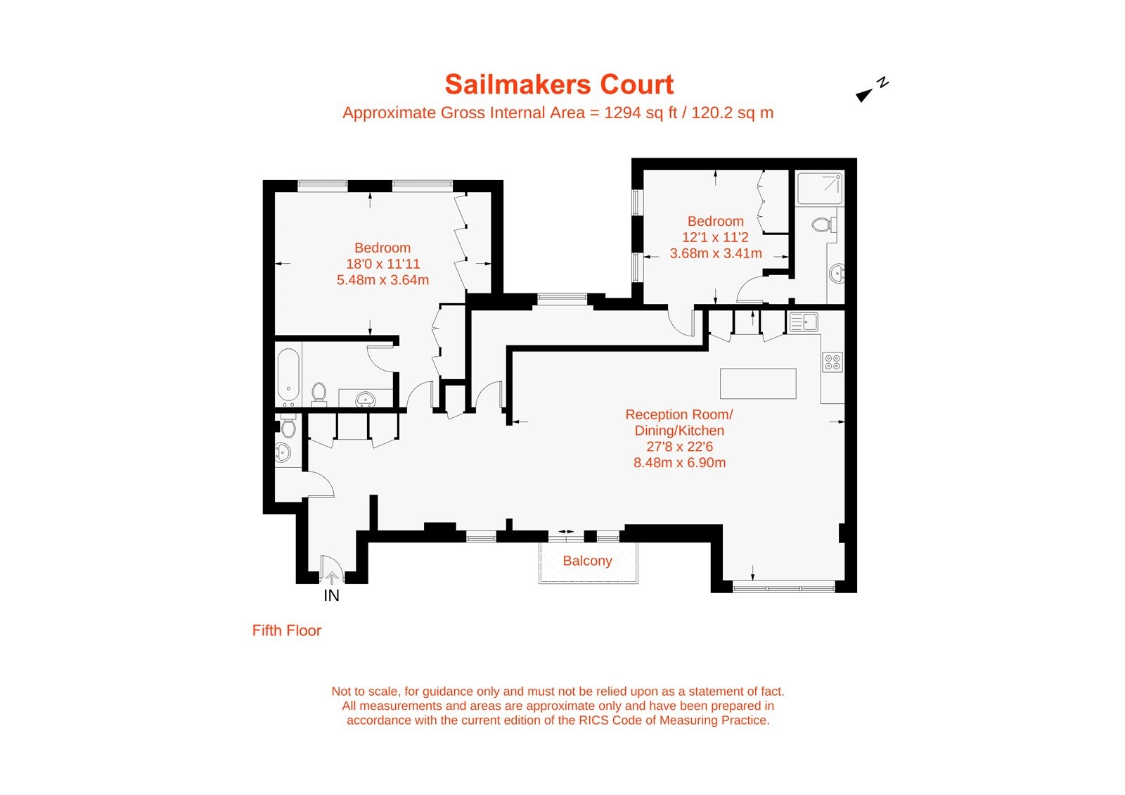 Floorplan for Sailmakers Court, William Morris Way, SW6