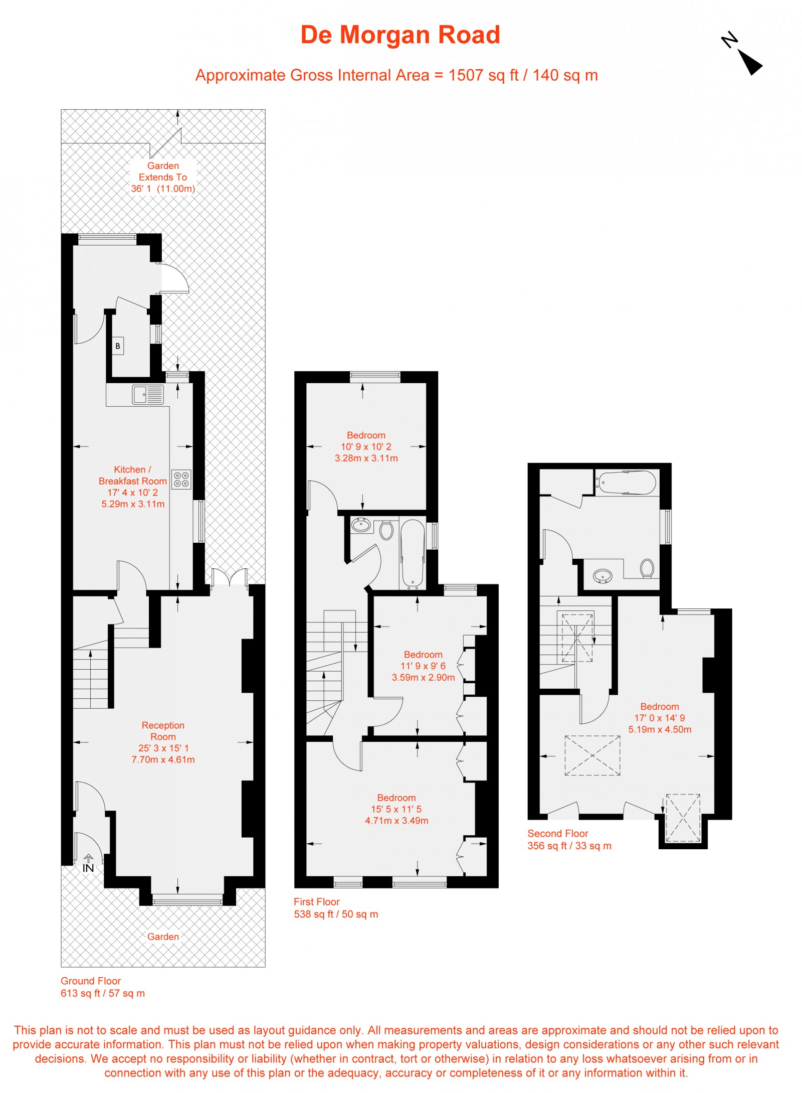 Floorplan for De Morgan Road, Fulham, SW6