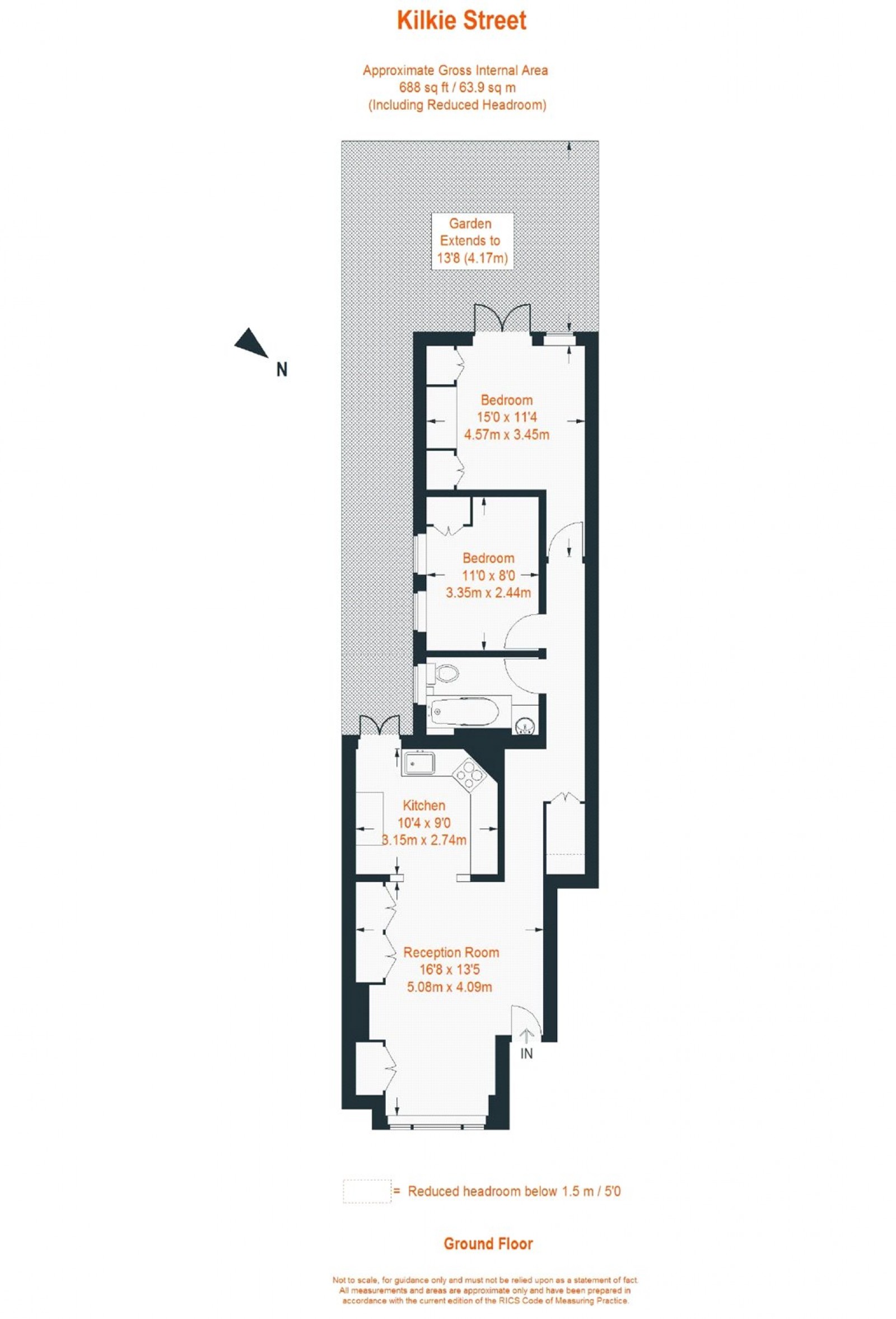 Floorplan for Kilkie Street, Fulham, SW6