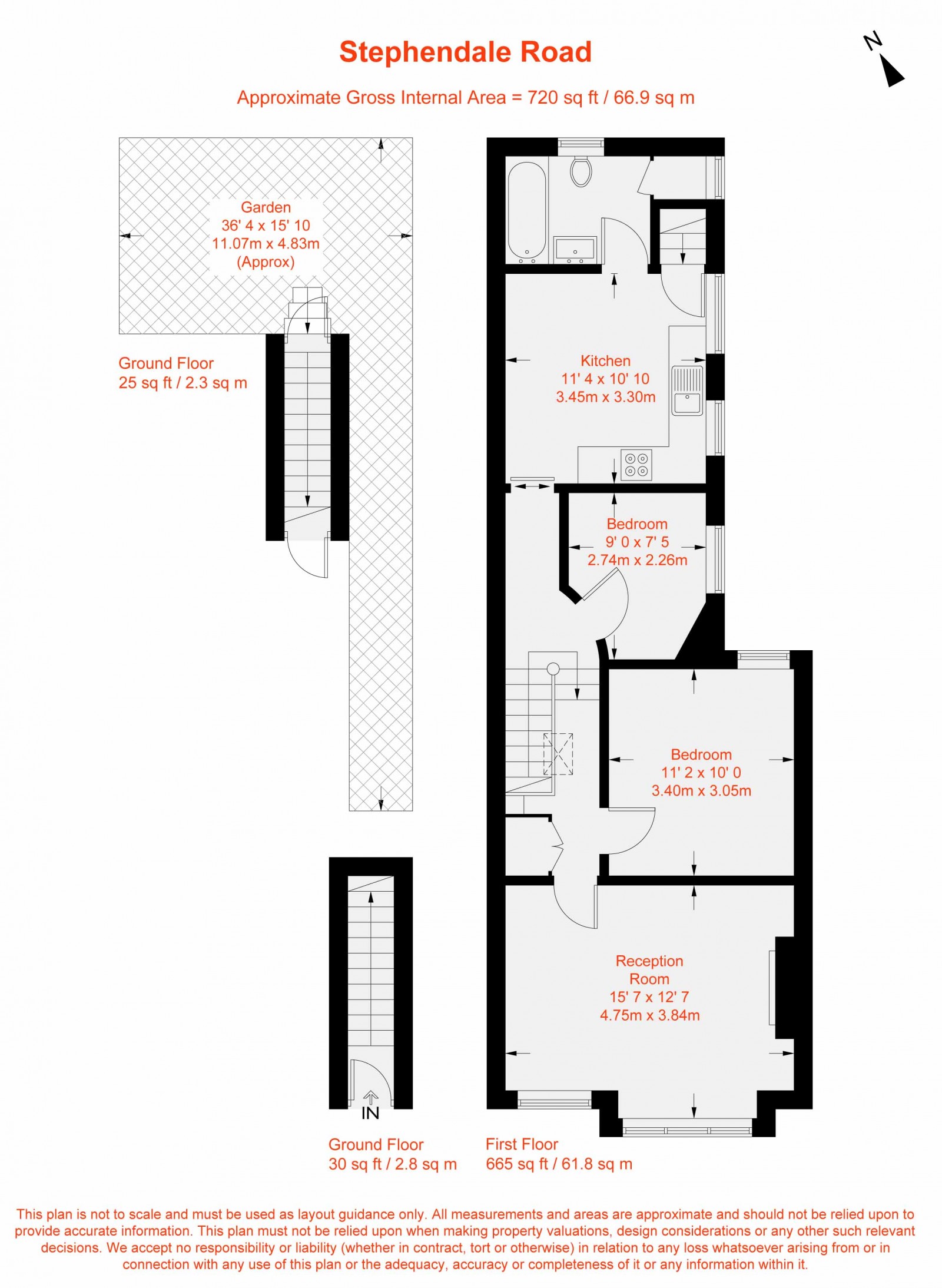 Floorplan for Stephendale Road, Fulham, SW6