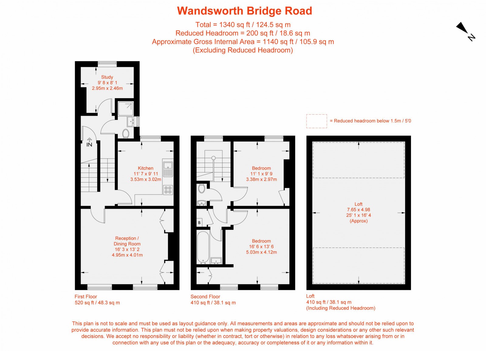 Floorplan for Wandsworth Bridge Road, Fulham, SW6