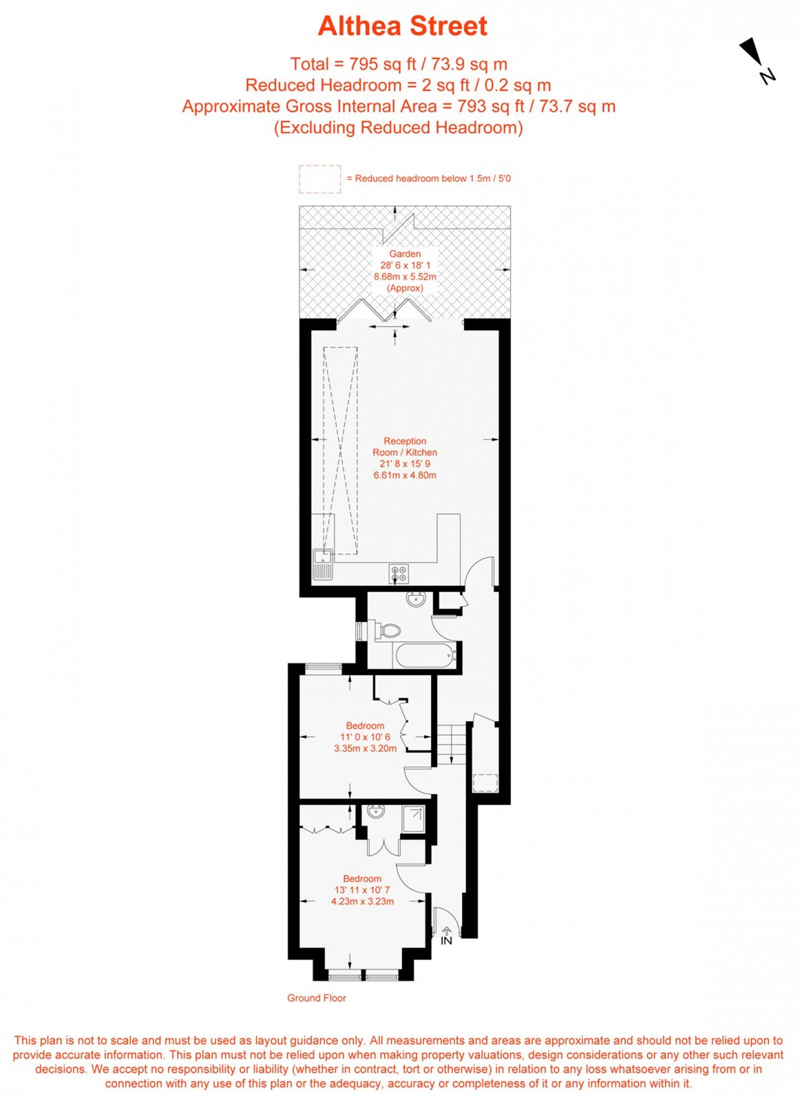 Floorplan for Althea Street, Fulham, SW6