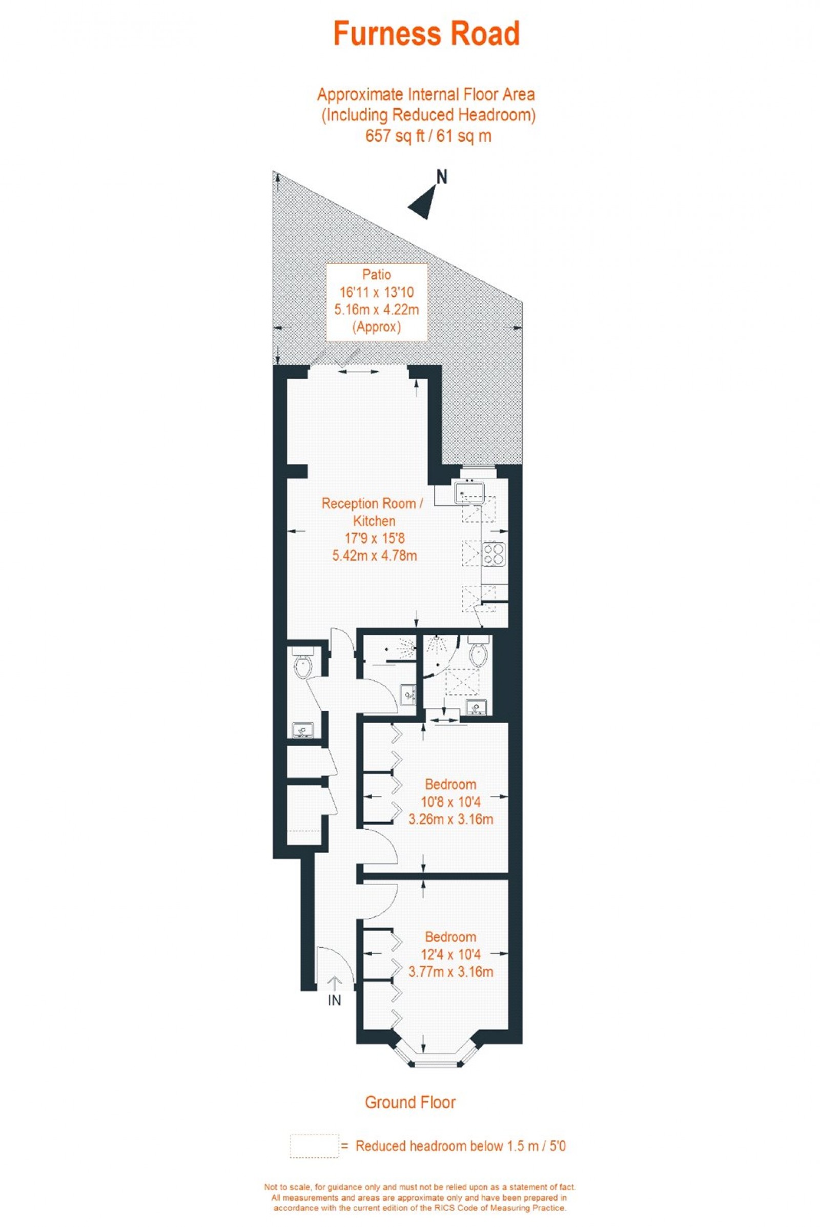 Floorplan for Furness Road, Fulham, SW6