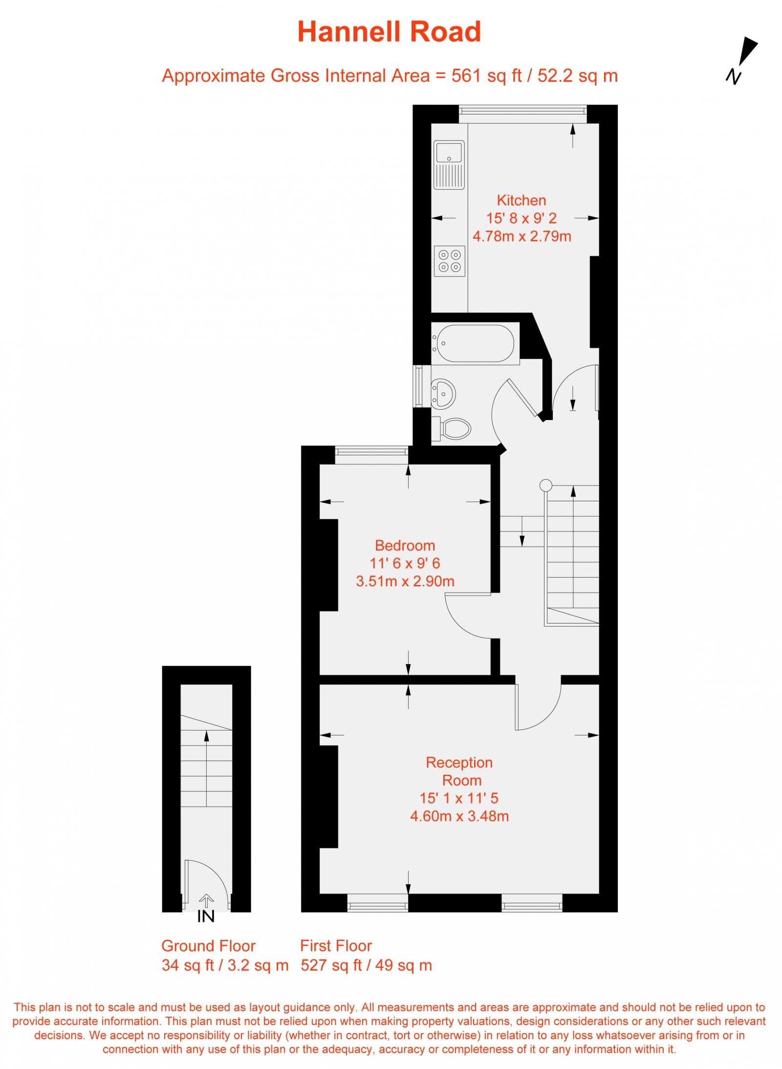 Floorplan for Hannell Road, Fulham, SW6