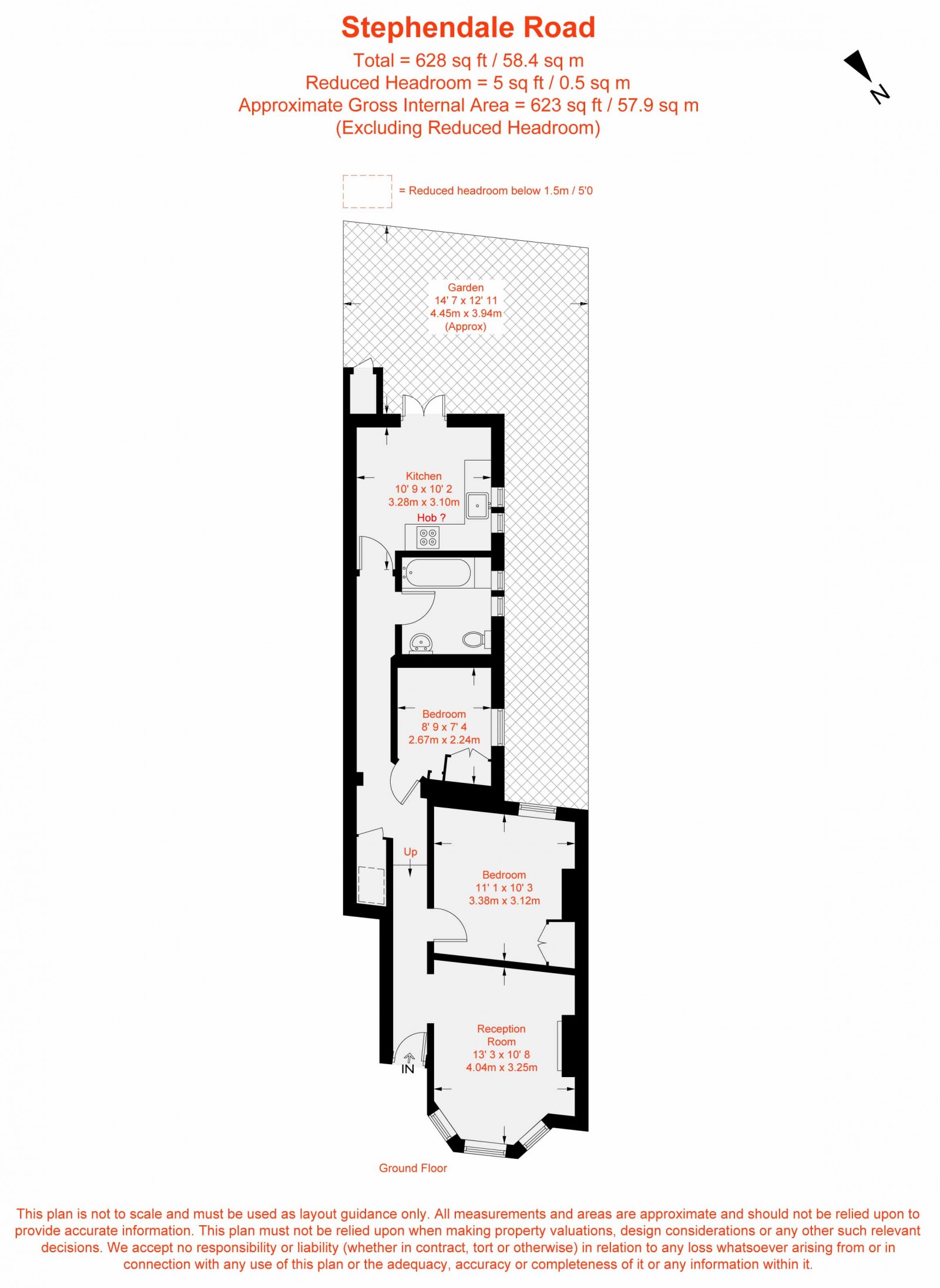 Floorplan for Stephendale Road, Fulham, SW6