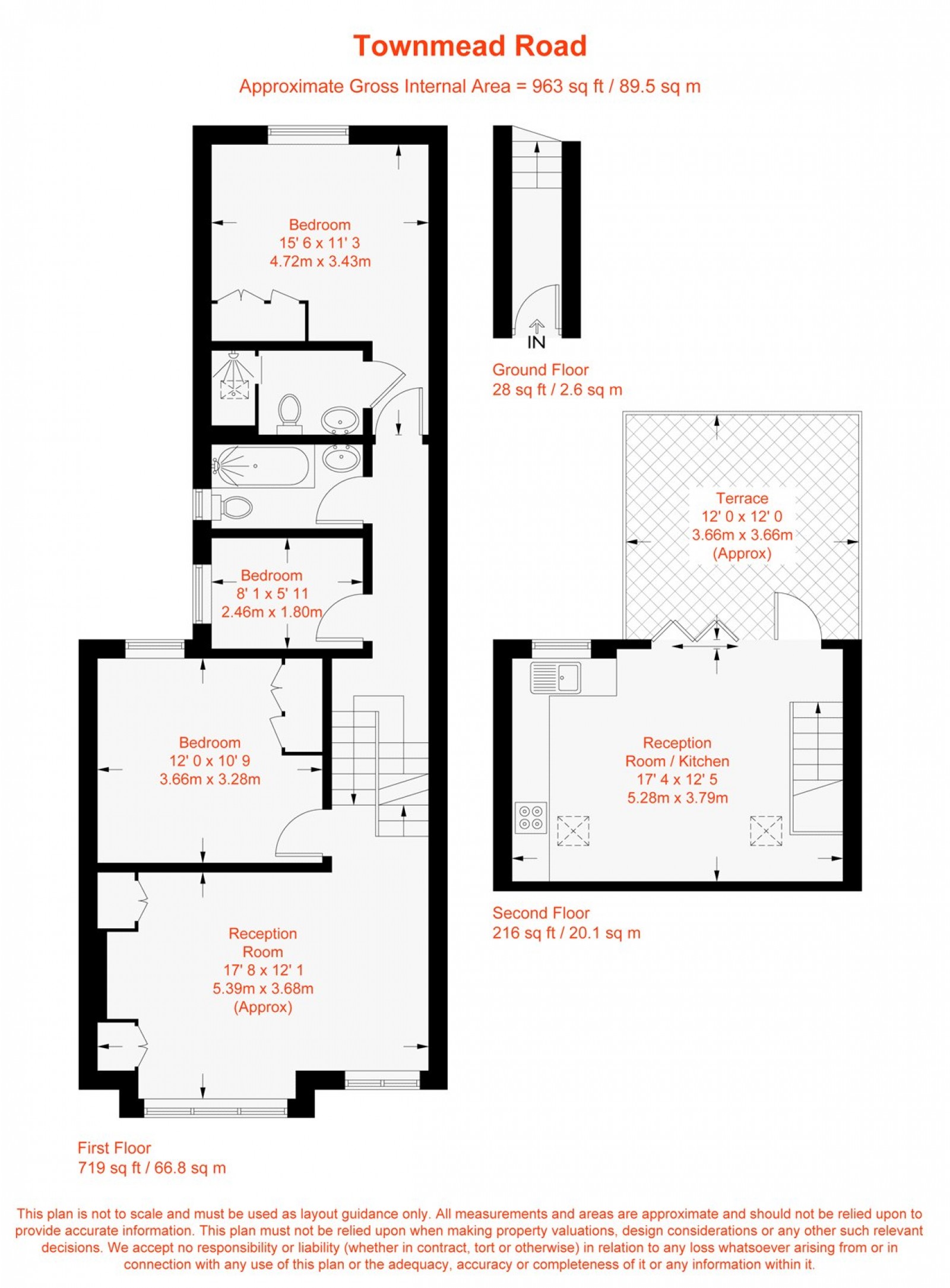 Floorplan for Townmead Road, Fulham, SW6