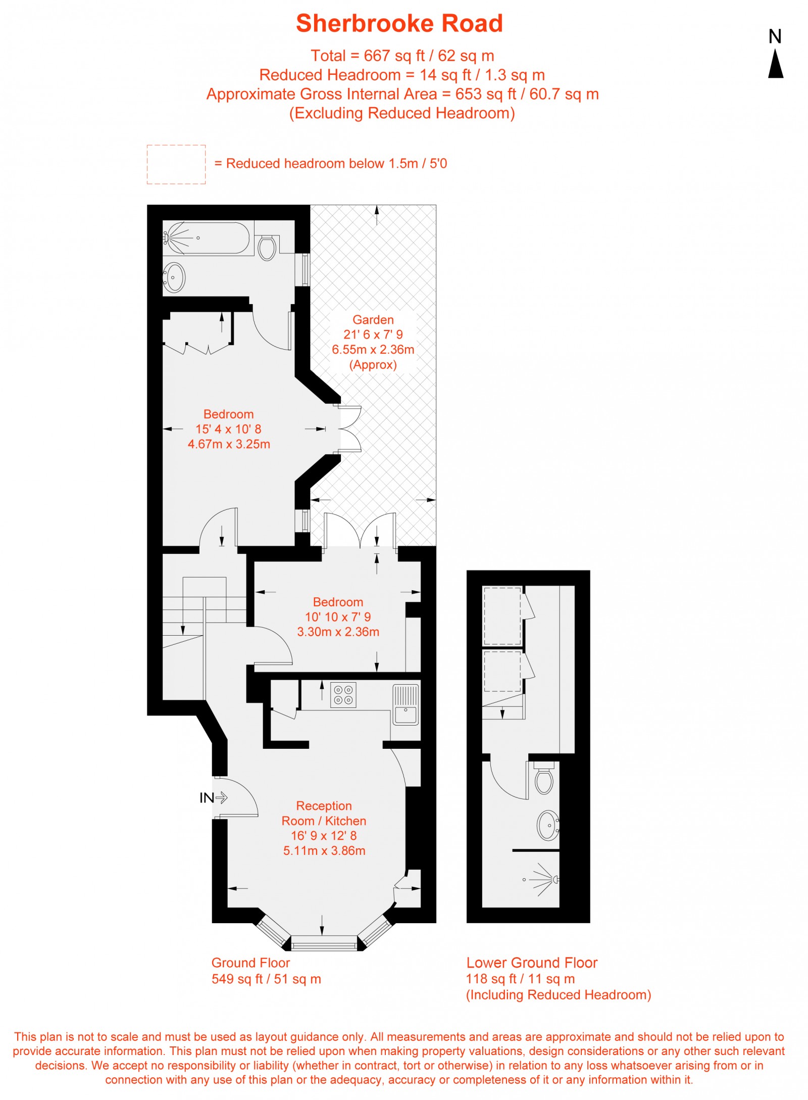 Floorplan for Sherbrooke Road, Fulham, SW6