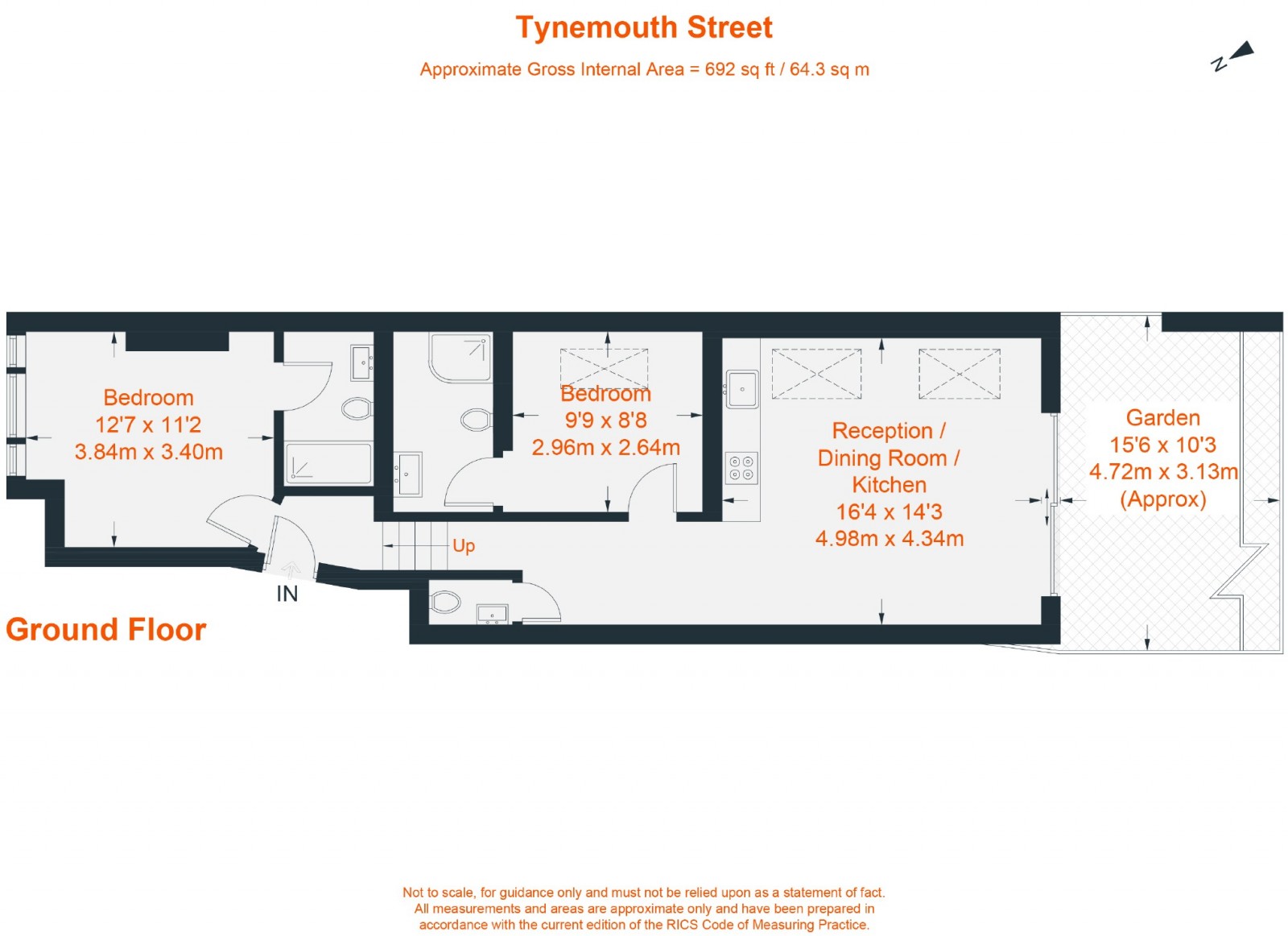 Floorplan for Tynemouth Street, Fulham, SW6