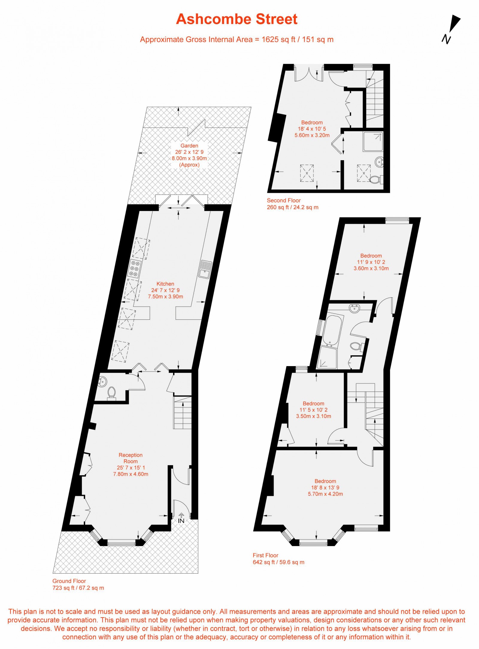 Floorplan for Ashcombe Street, Fulham, SW6