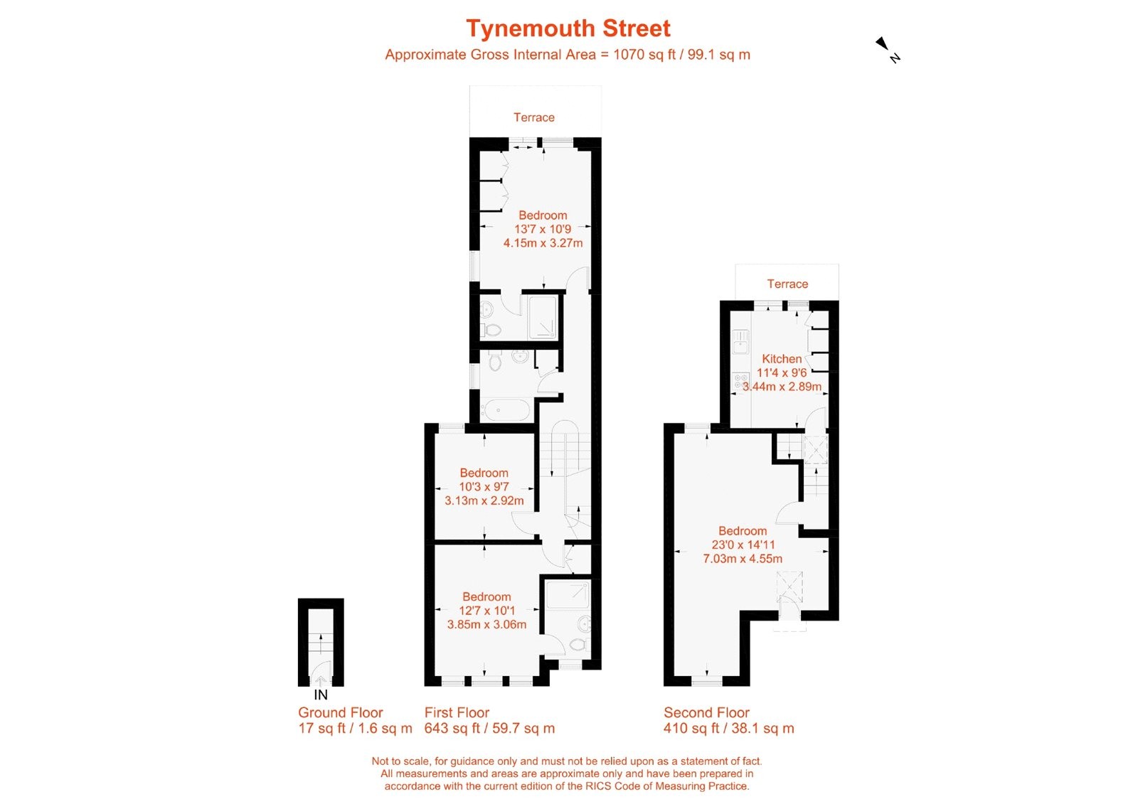Floorplan for Tynemouth Street, Fulham, SW6