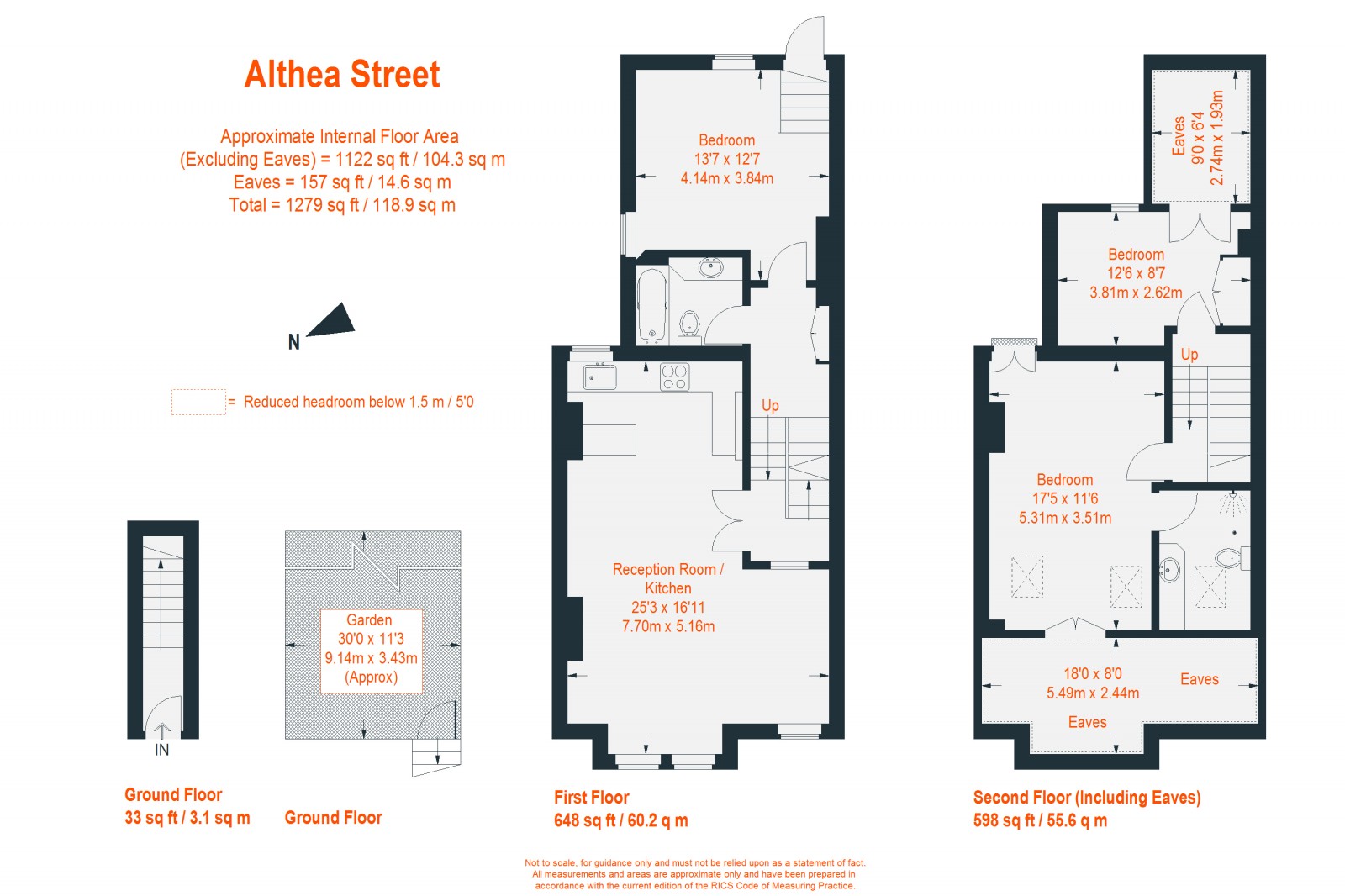 Floorplan for Althea Street, London, SW6